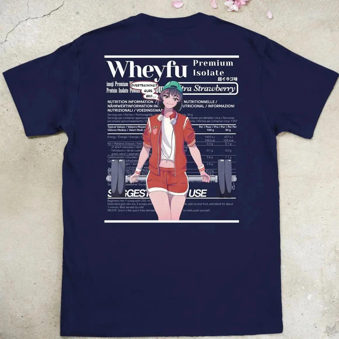 Wheyfu Ultra Strawberry Gen1 | back print ❀ T-shirt