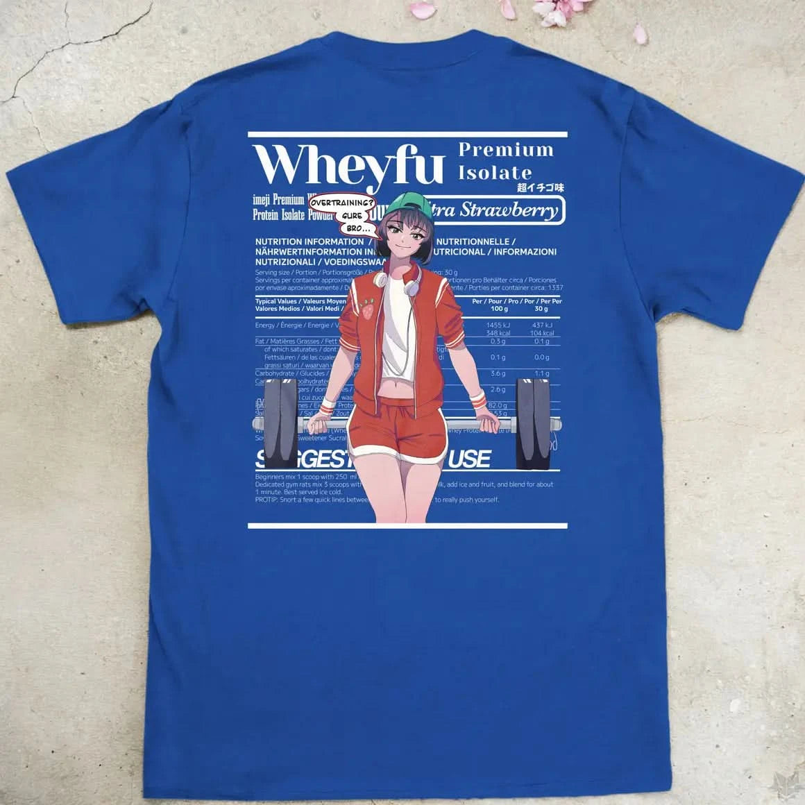 Wheyfu Ultra Strawberry Gen1 | back print ❀ T-shirt