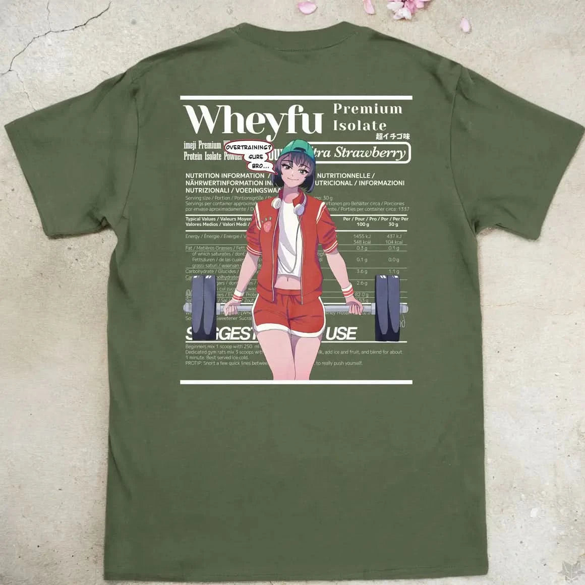 Wheyfu Ultra Strawberry Gen1 | back print ❀ T-shirt