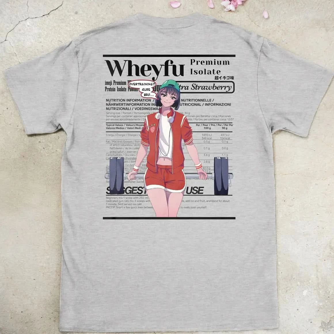 Wheyfu Ultra Strawberry Gen1 | back print ❀ T-shirt