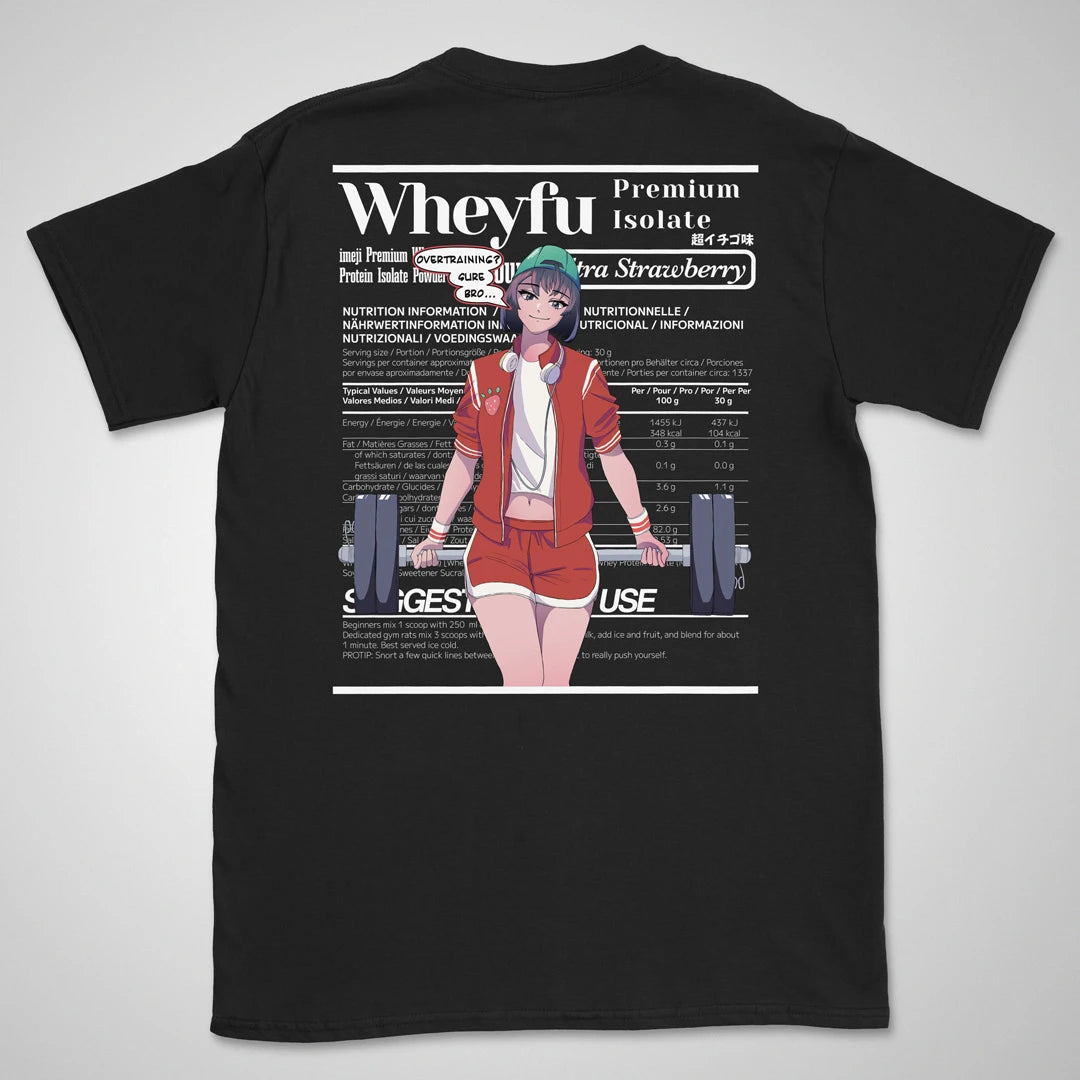 Wheyfu Ultra Strawberry Gen1 | back print ❀ T-shirt