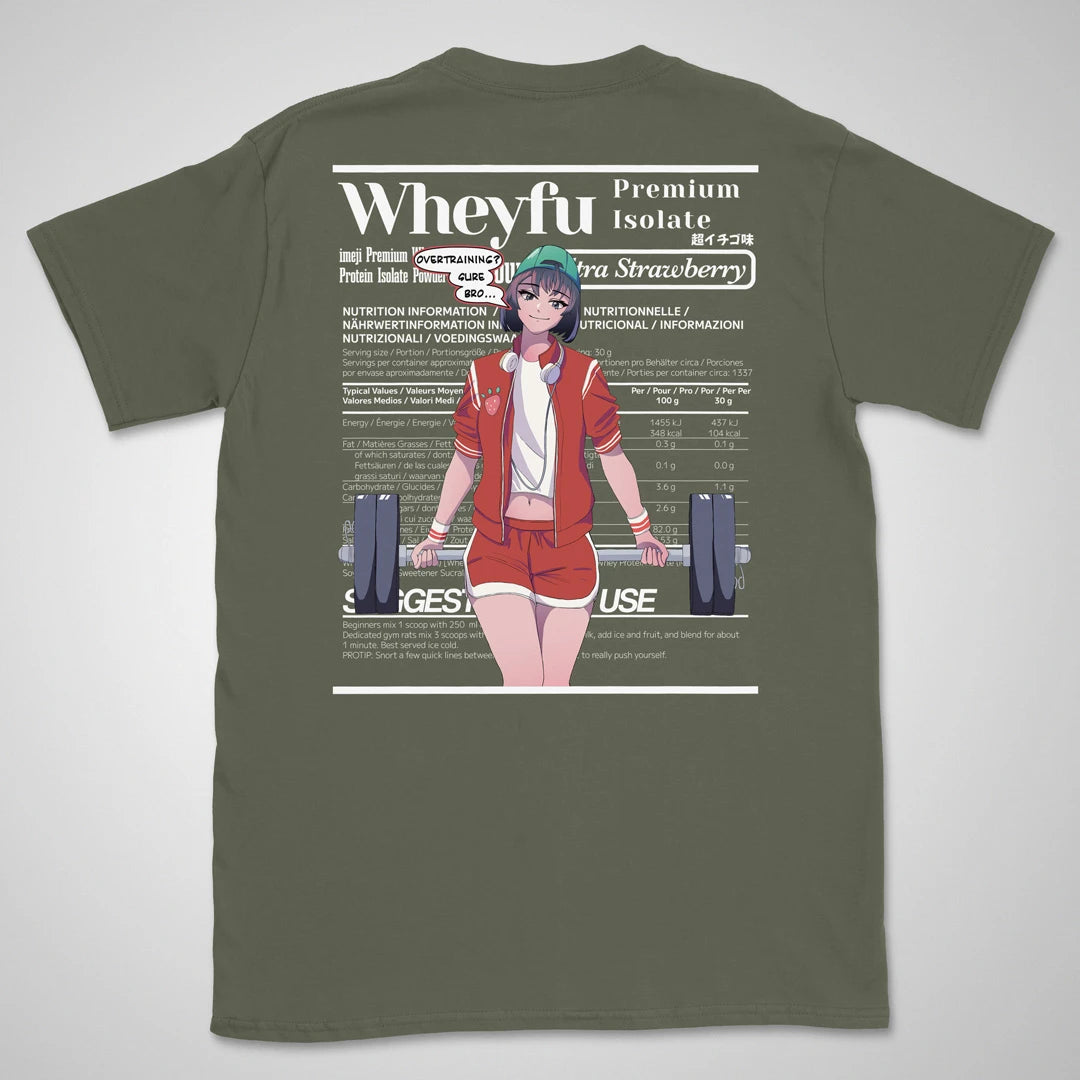 Wheyfu Ultra Strawberry Gen1 | back print ❀ T-shirt
