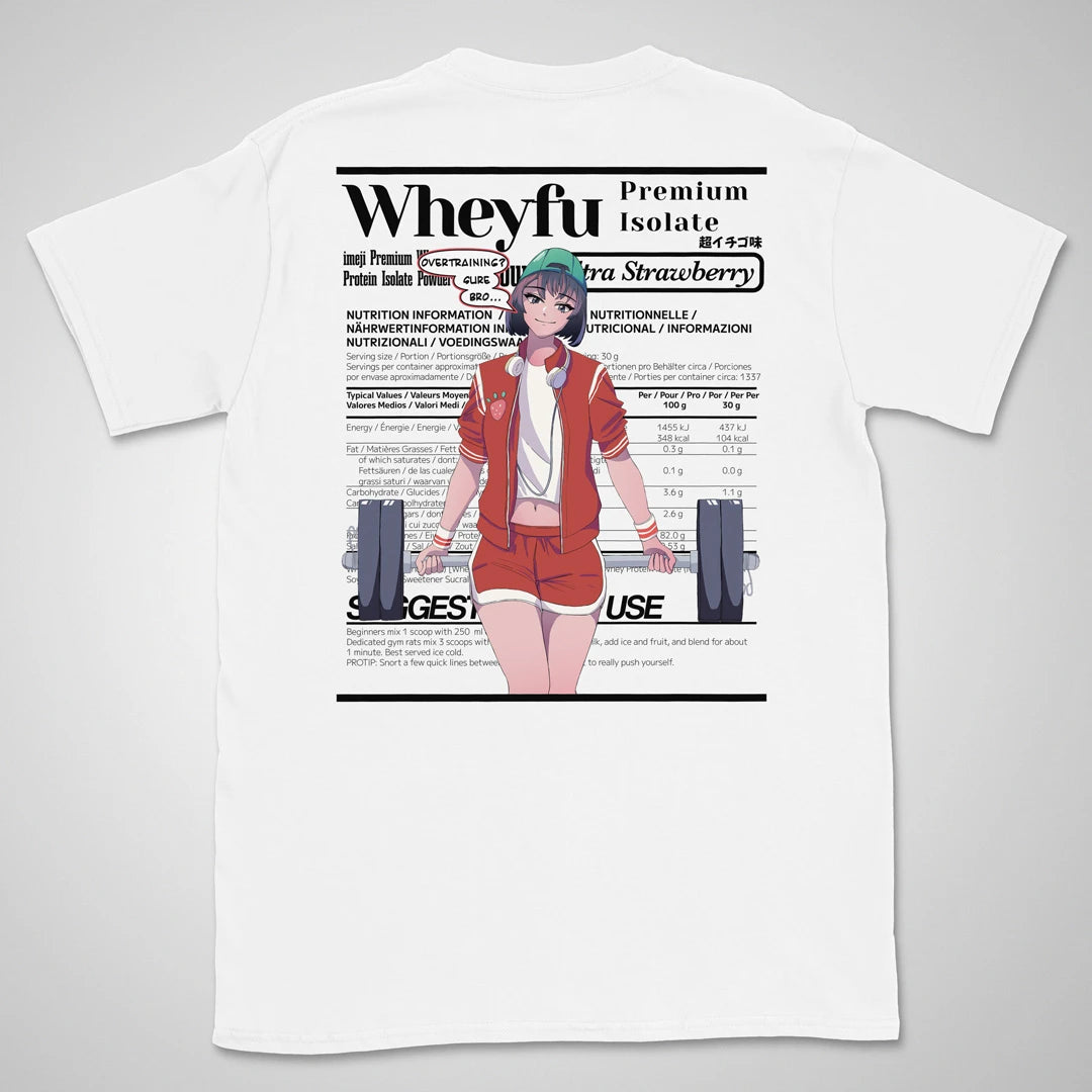 Wheyfu Ultra Strawberry Gen1 | back print ❀ T-shirt
