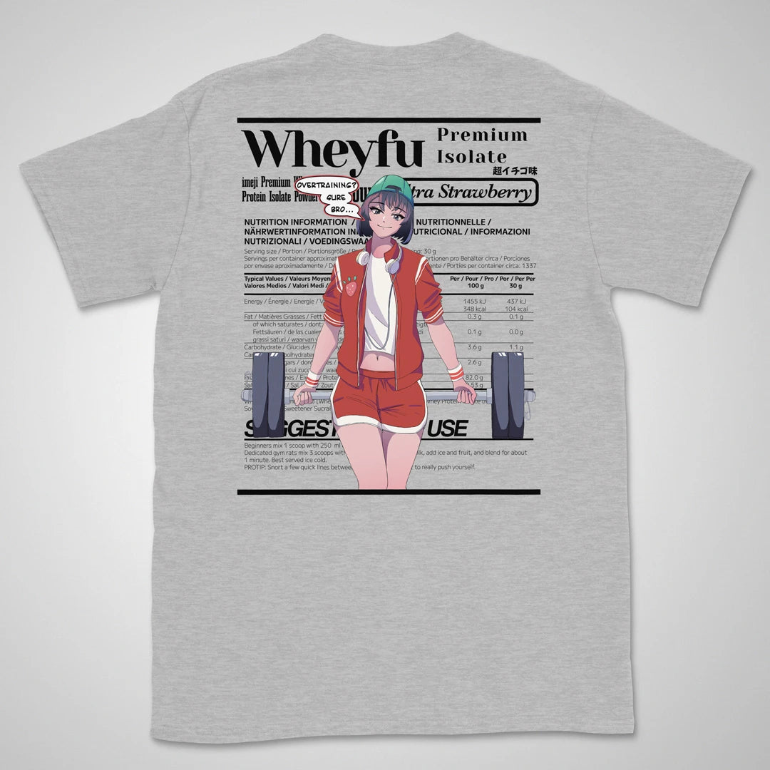 Wheyfu Ultra Strawberry Gen1 | back print ❀ T-shirt