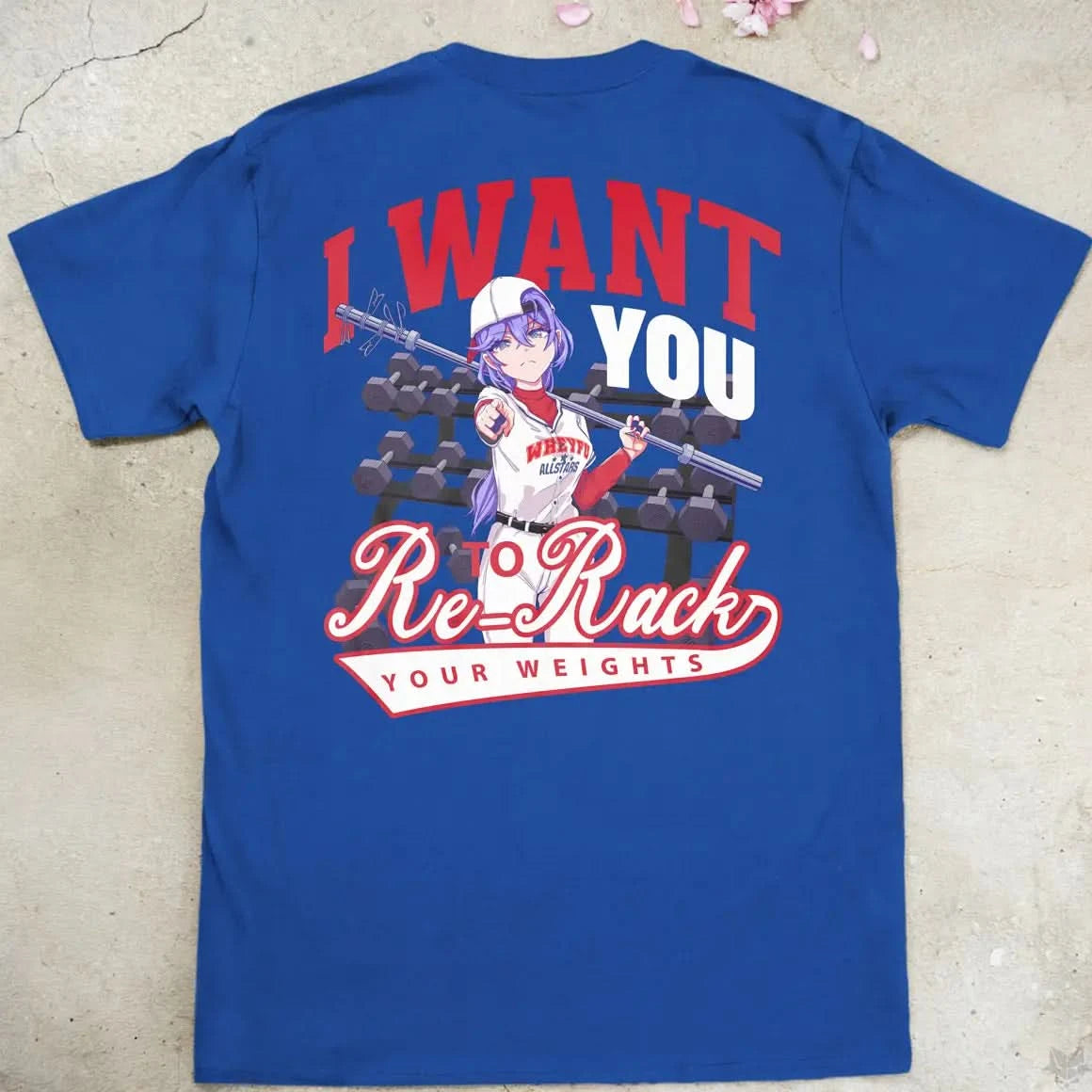 Re-Rack Your Weights | back print ❀ T-shirt