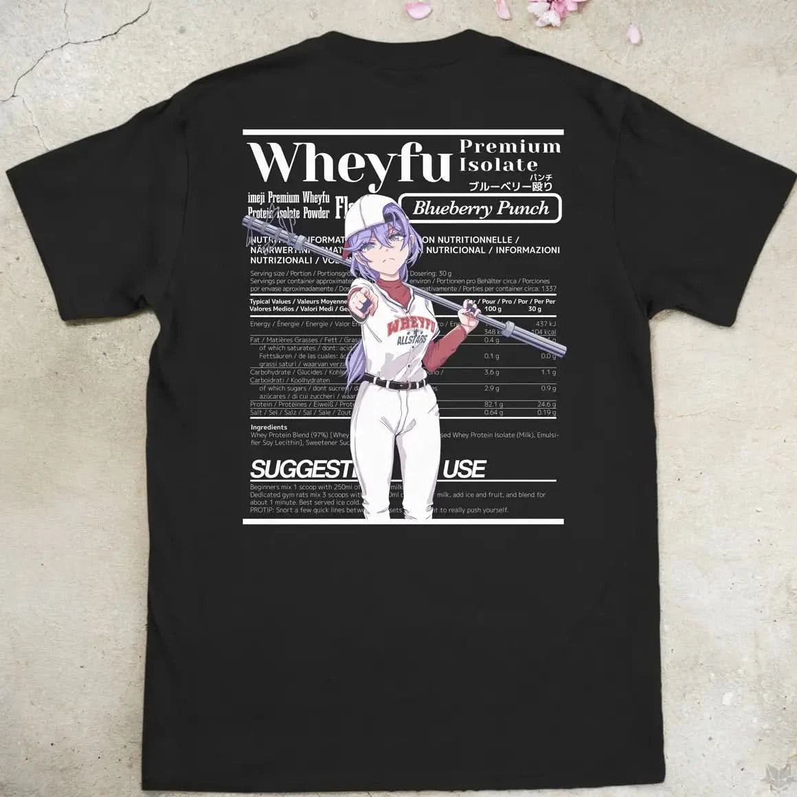 Wheyfu Blueberry Punch | back print ❀ T-shirt