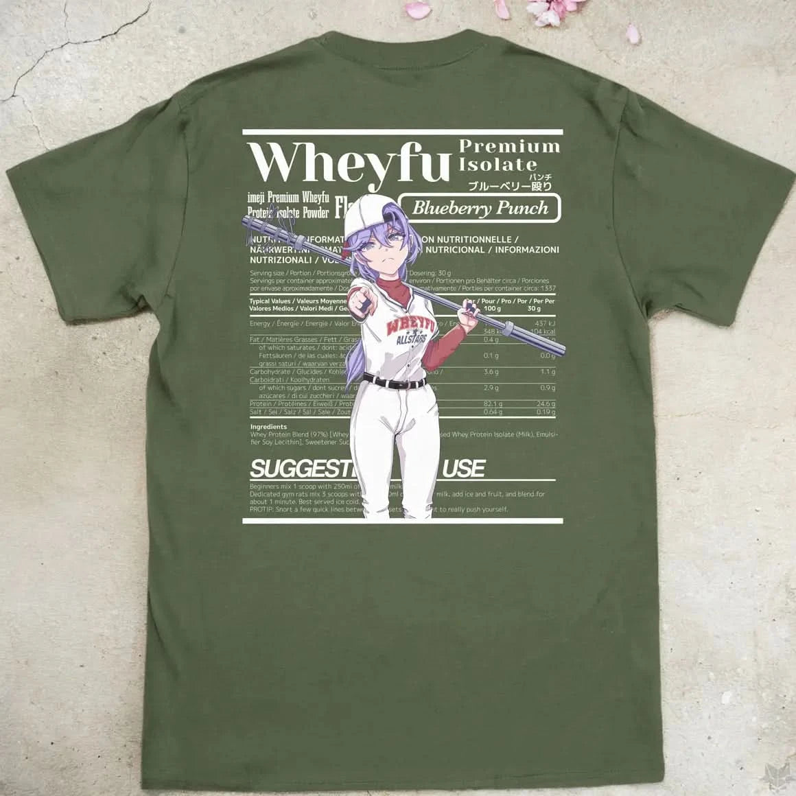 Wheyfu Blueberry Punch | back print ❀ T-shirt