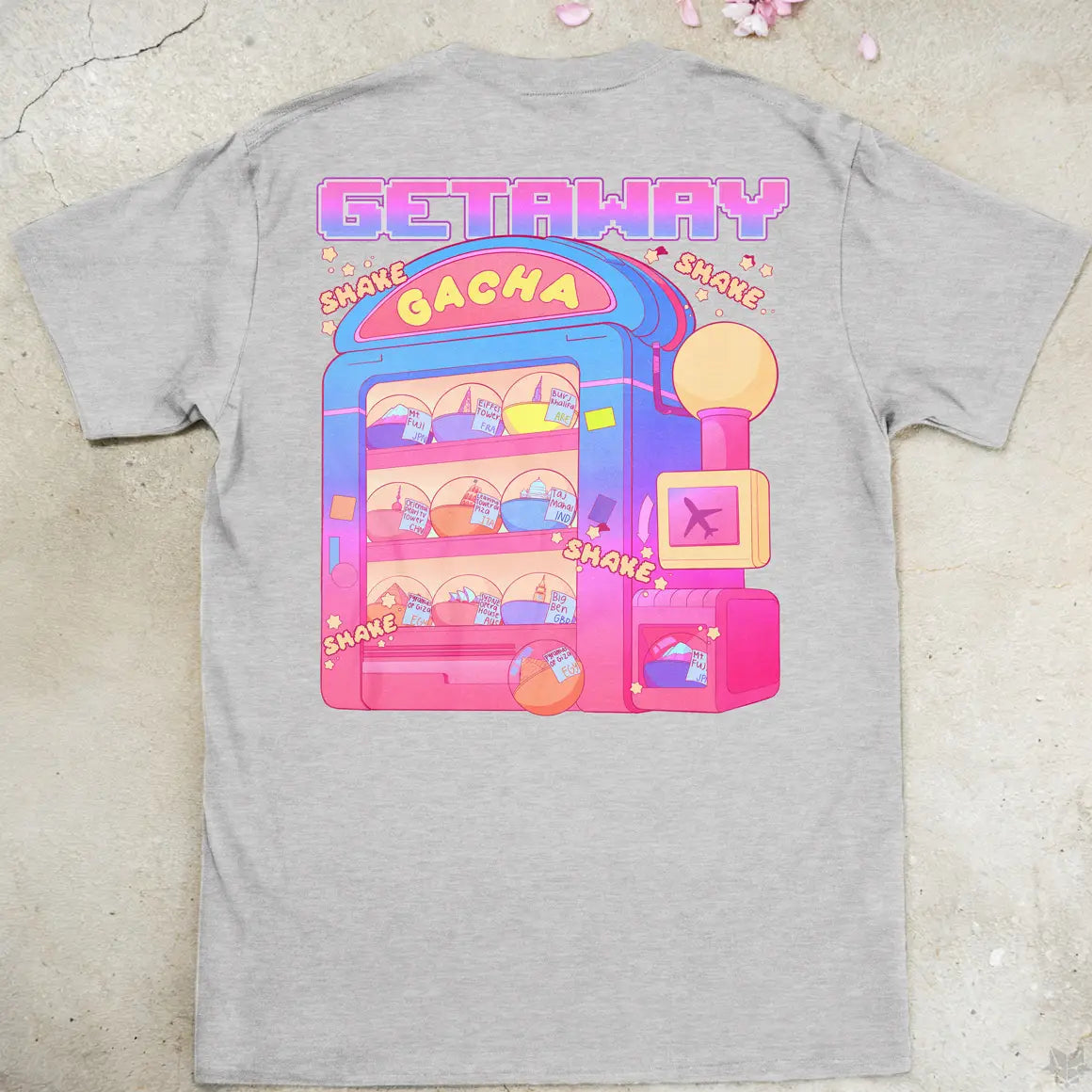 Gacha Getaway | back print ❀ T-shirt