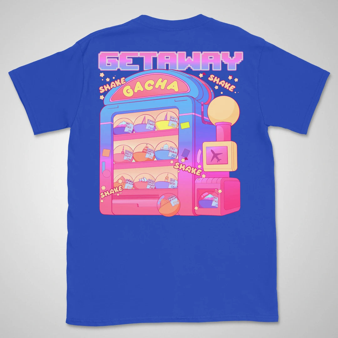 Gacha Getaway | back print ❀ T-shirt