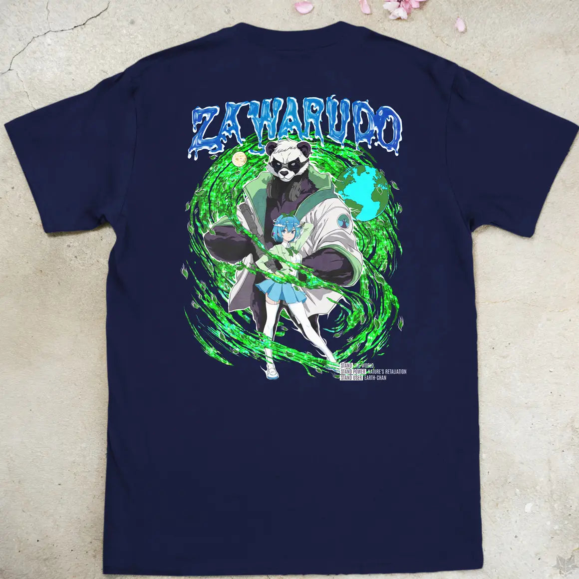 Earth-chan is a Stand User Gen2 | back print ❀ T-shirt