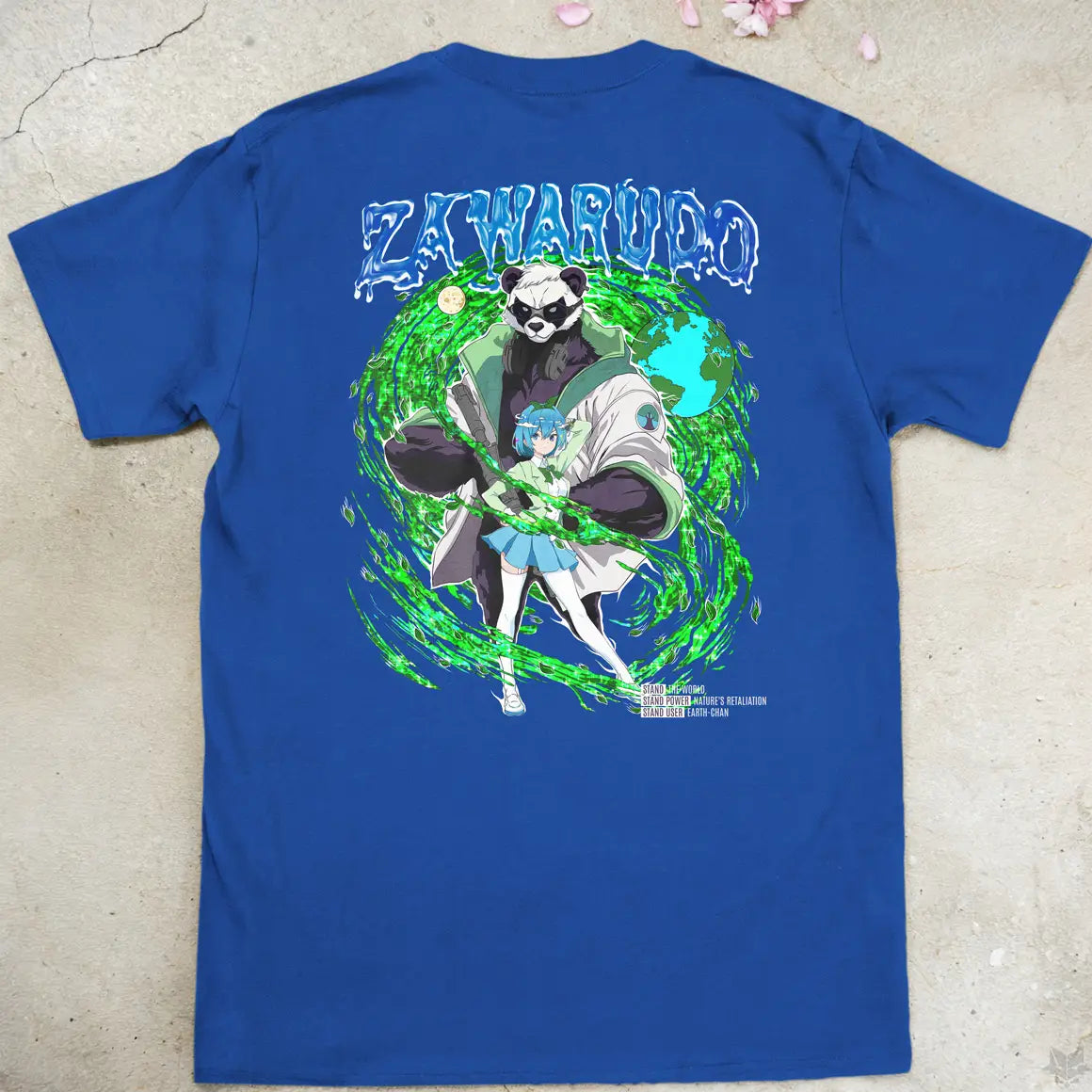 Earth-chan is a Stand User Gen2 | back print ❀ T-shirt