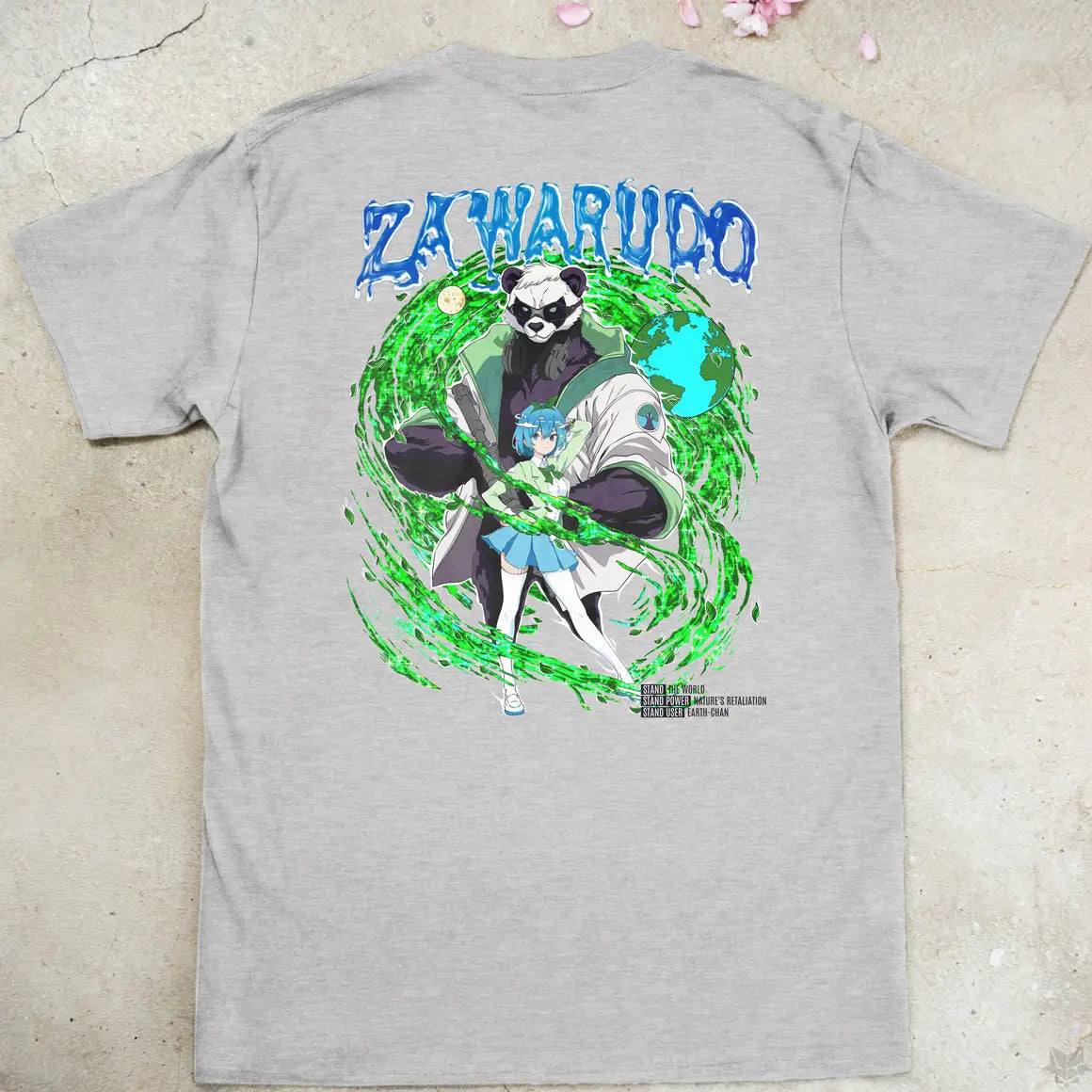 Earth-chan is a Stand User Gen2 | back print ❀ T-shirt
