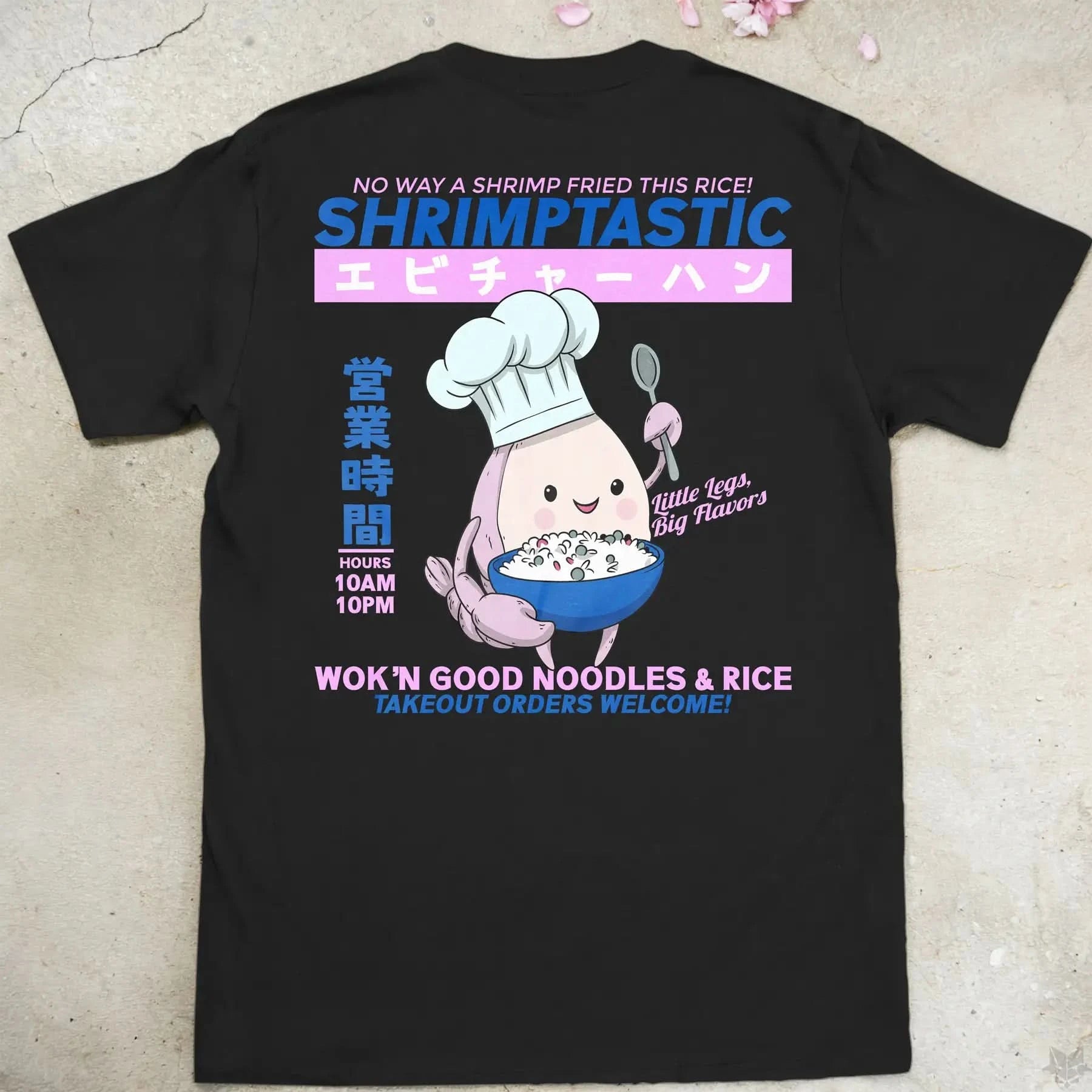 Shrimptastic Gen1 | back print ❀ T-shirt