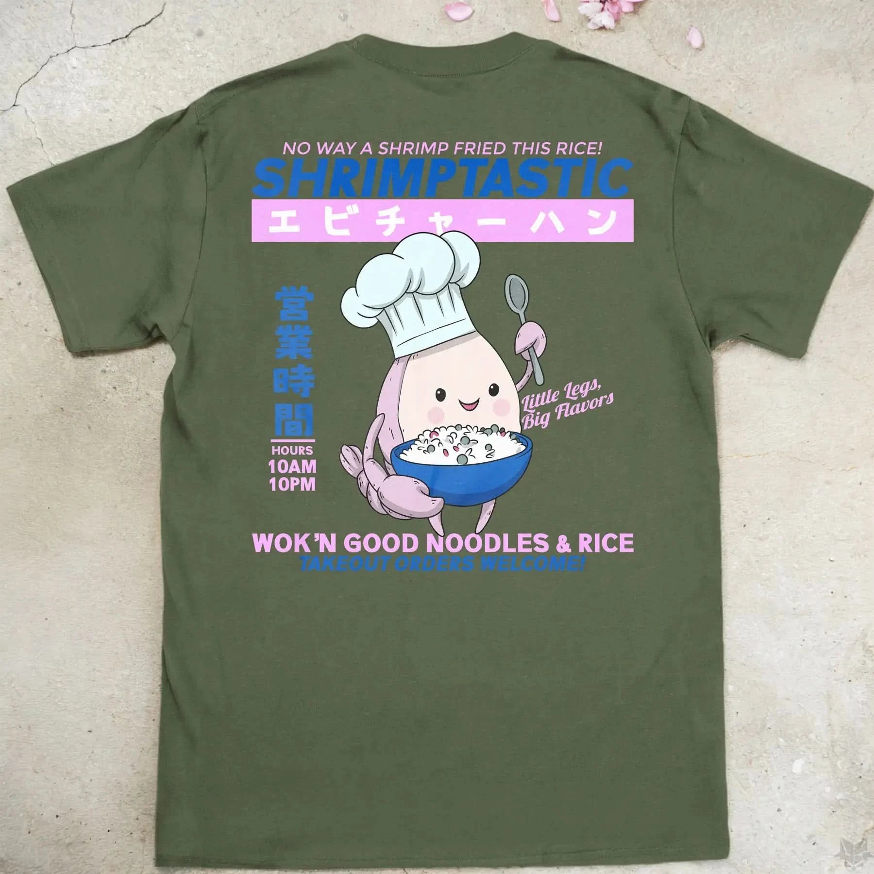 Shrimptastic Gen1 | back print ❀ T-shirt