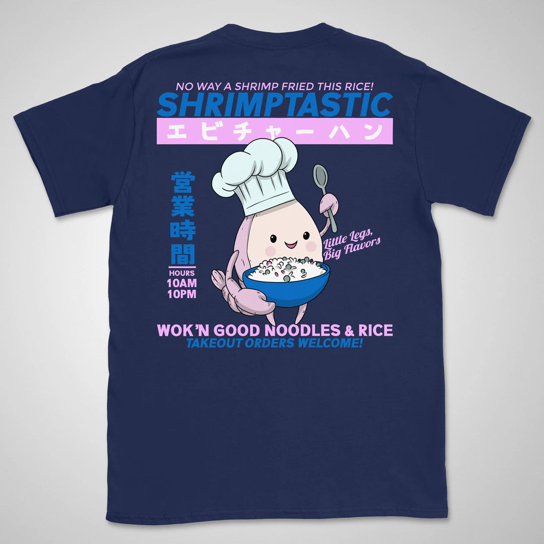 Shrimptastic Gen1 | back print ❀ T-shirt