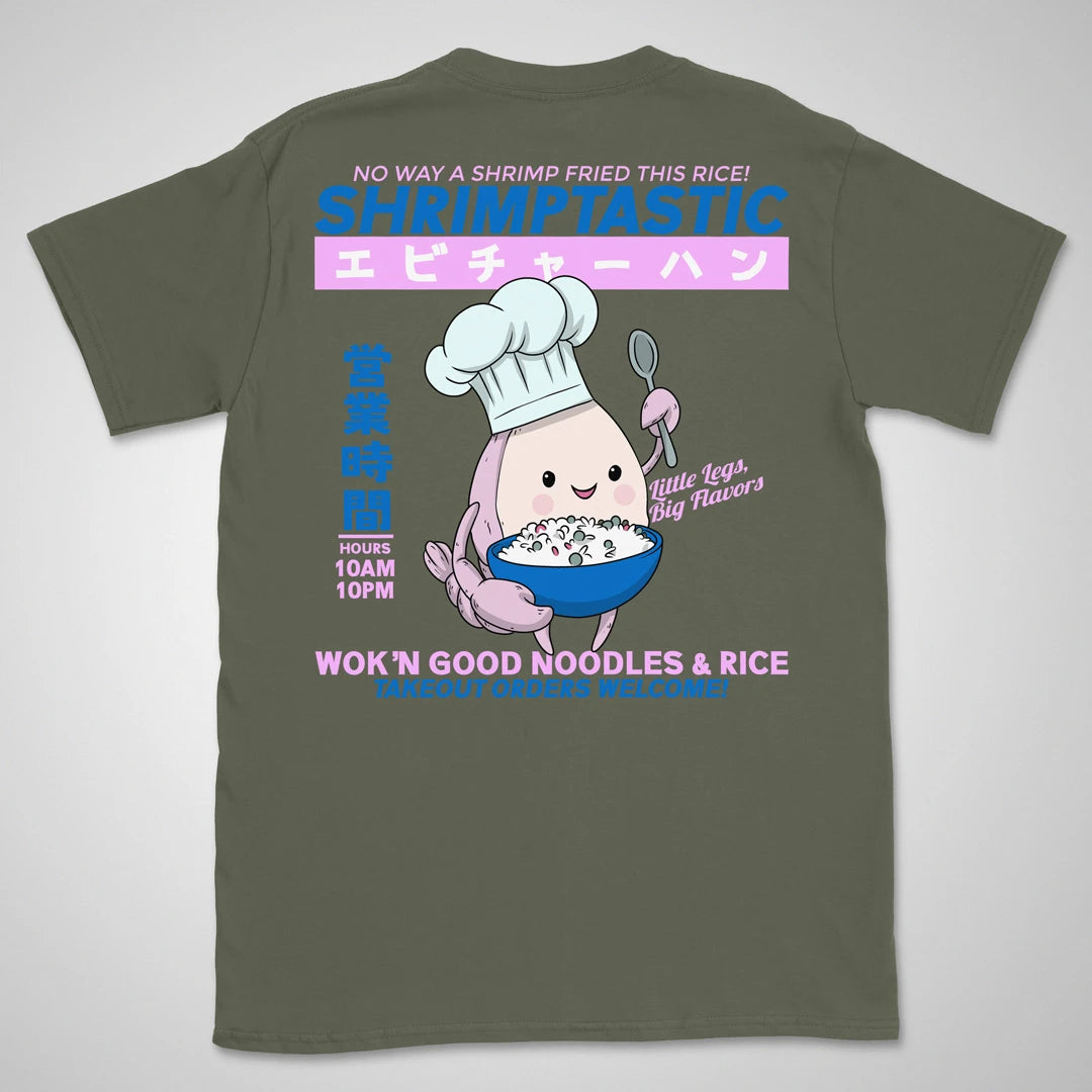 Shrimptastic Gen1 | back print ❀ T-shirt