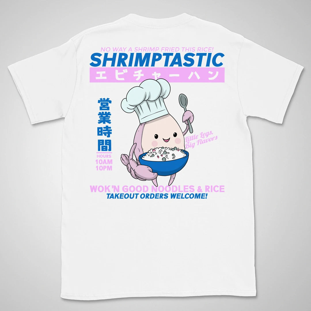 Shrimptastic Gen1 | back print ❀ T-shirt