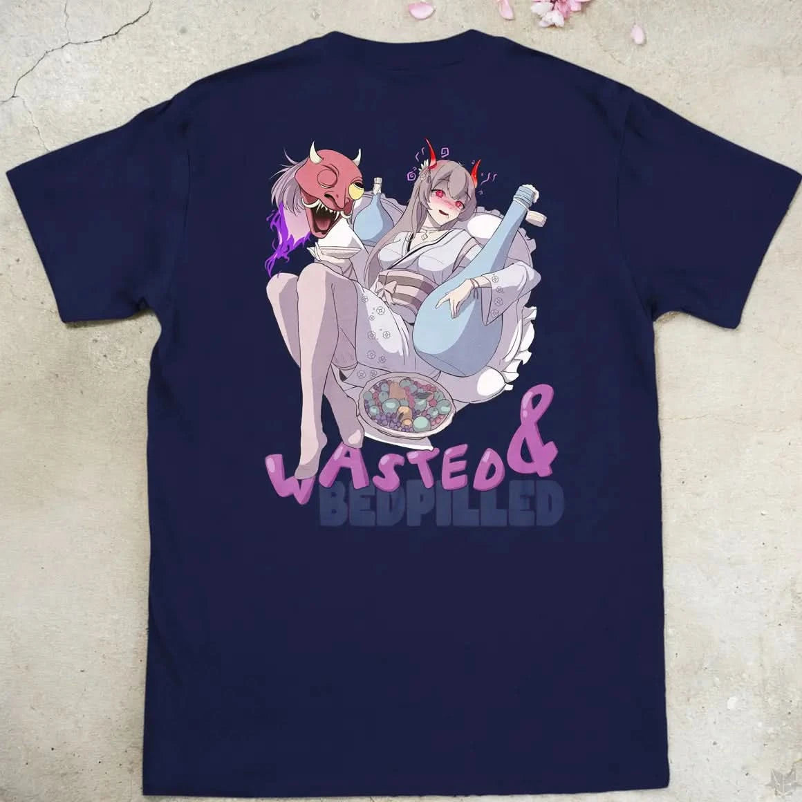 Wasted & Bedpilled Gen1 | back print ❀ T-shirt
