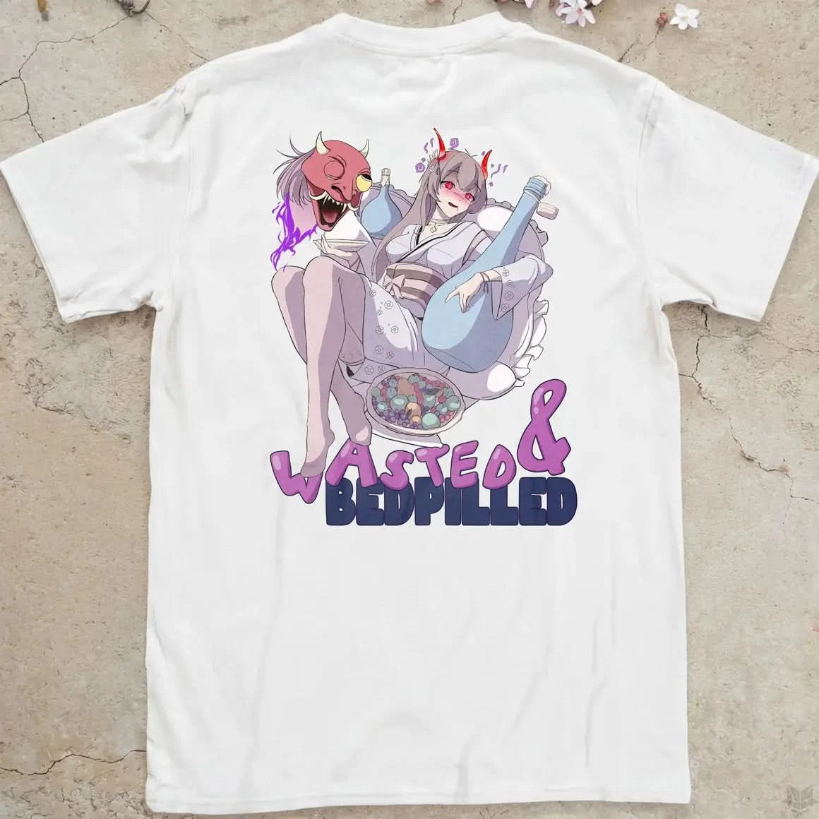 Wasted & Bedpilled Gen1 | back print ❀ T-shirt