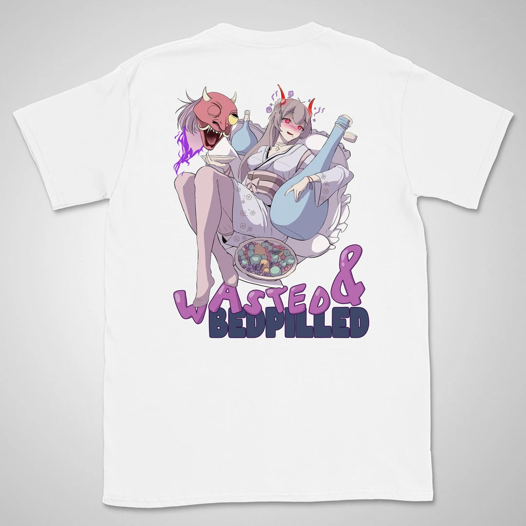 Wasted & Bedpilled Gen1 | back print ❀ T-shirt