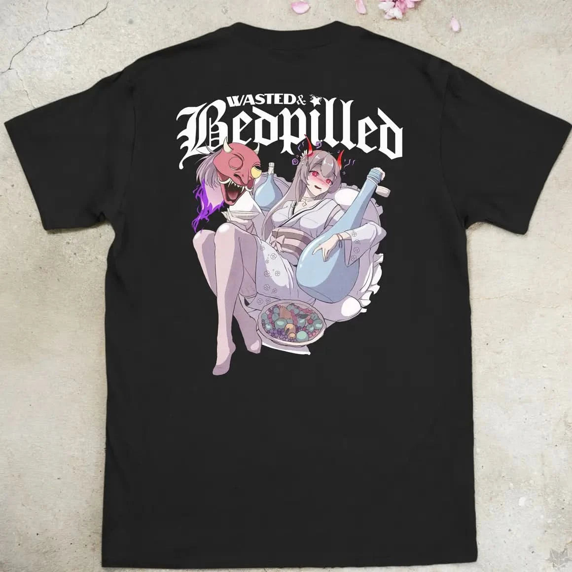 Wasted & Bedpilled Gen2 | back print ❀ T-shirt