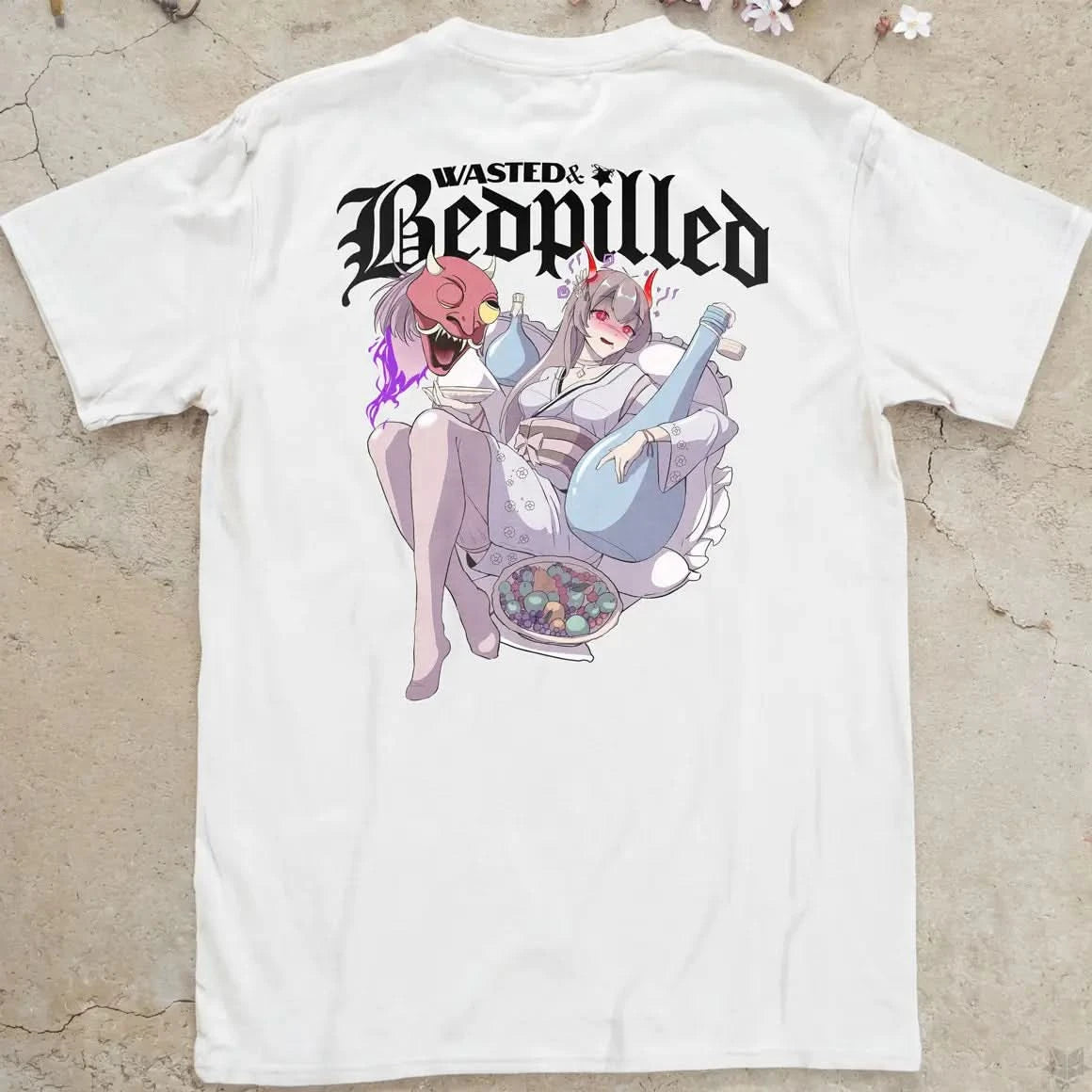 Wasted & Bedpilled Gen2 | back print ❀ T-shirt