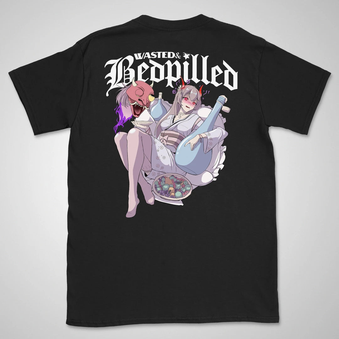Wasted & Bedpilled Gen2 | back print ❀ T-shirt