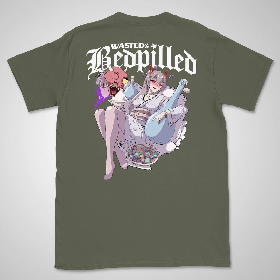 Wasted & Bedpilled Gen2 | back print ❀ T-shirt