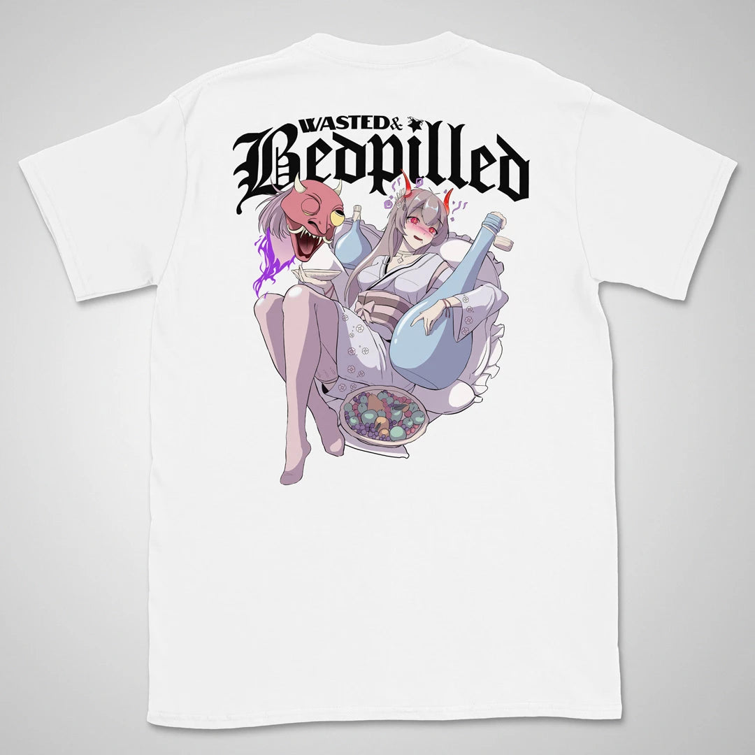 Wasted & Bedpilled Gen2 | back print ❀ T-shirt