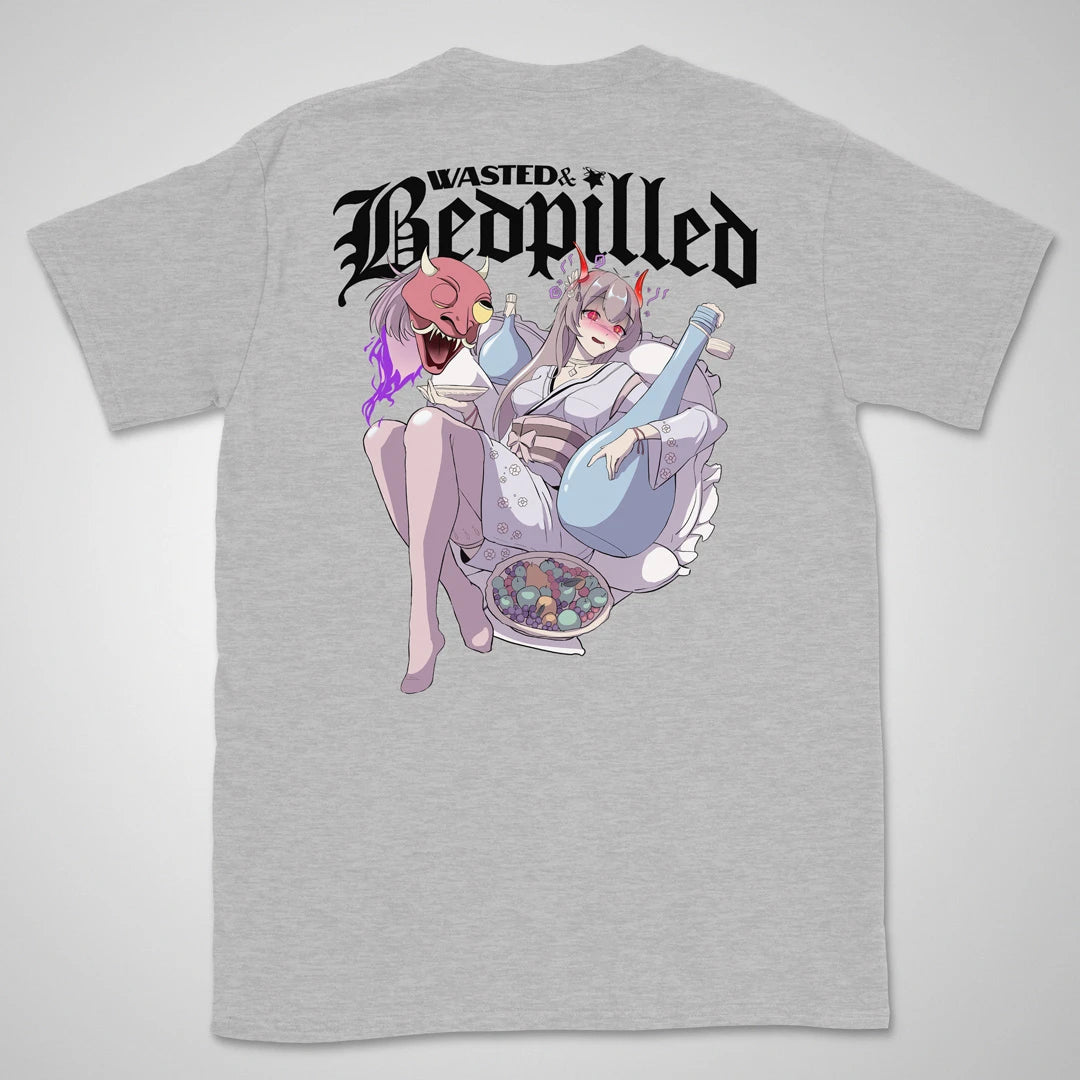 Wasted & Bedpilled Gen2 | back print ❀ T-shirt
