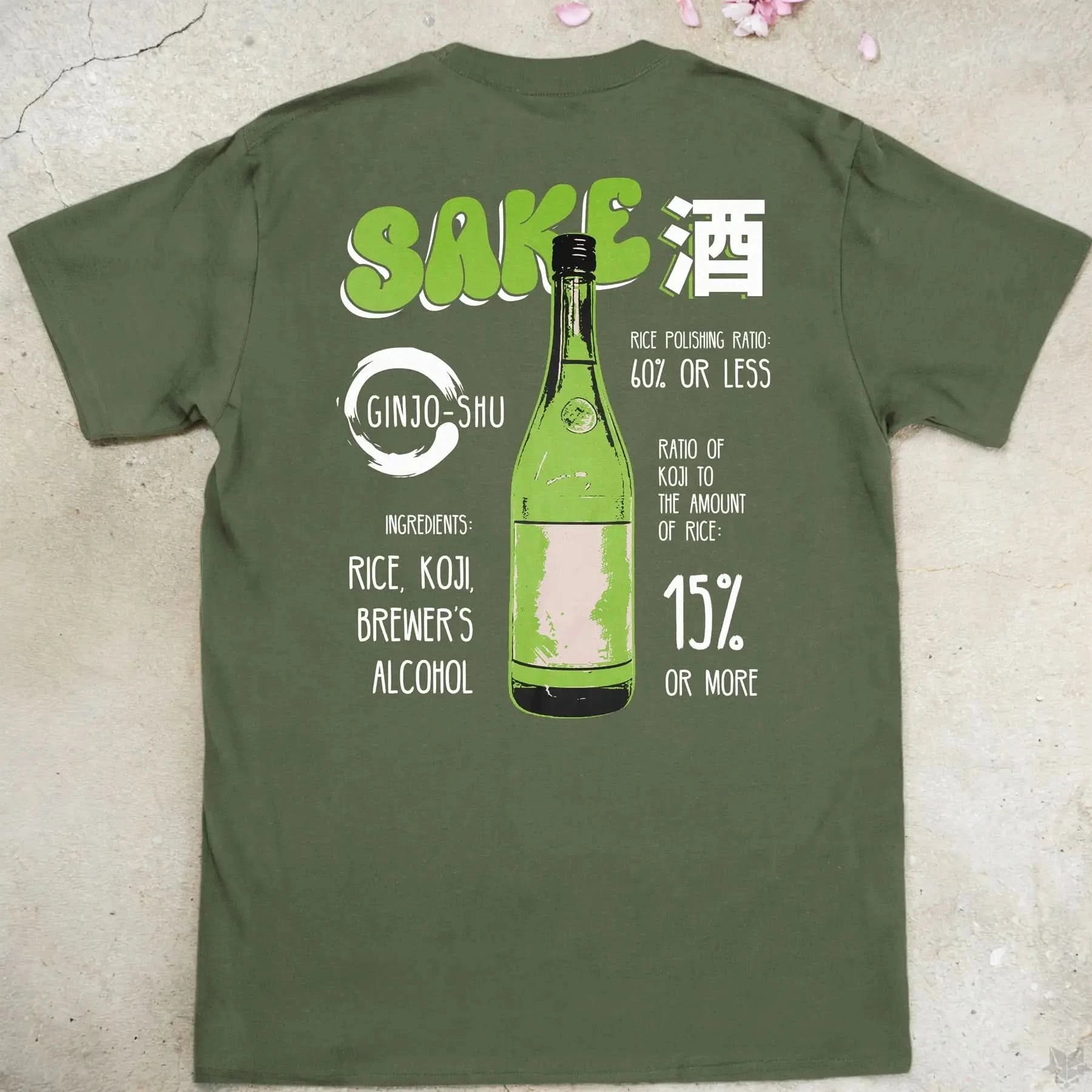 Sake Ginjo-shu | back print ❀ T-shirt
