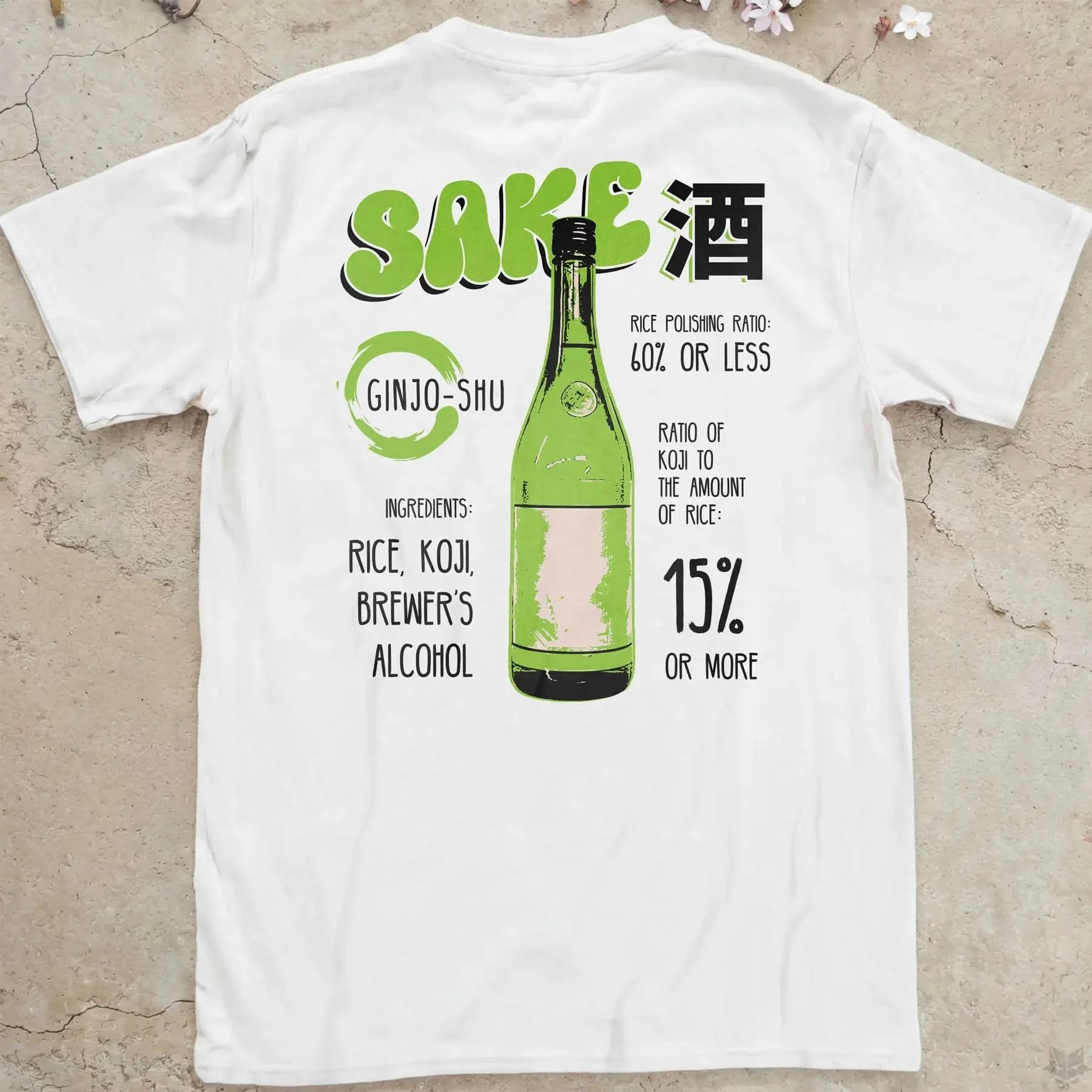 Sake Ginjo-shu | back print ❀ T-shirt