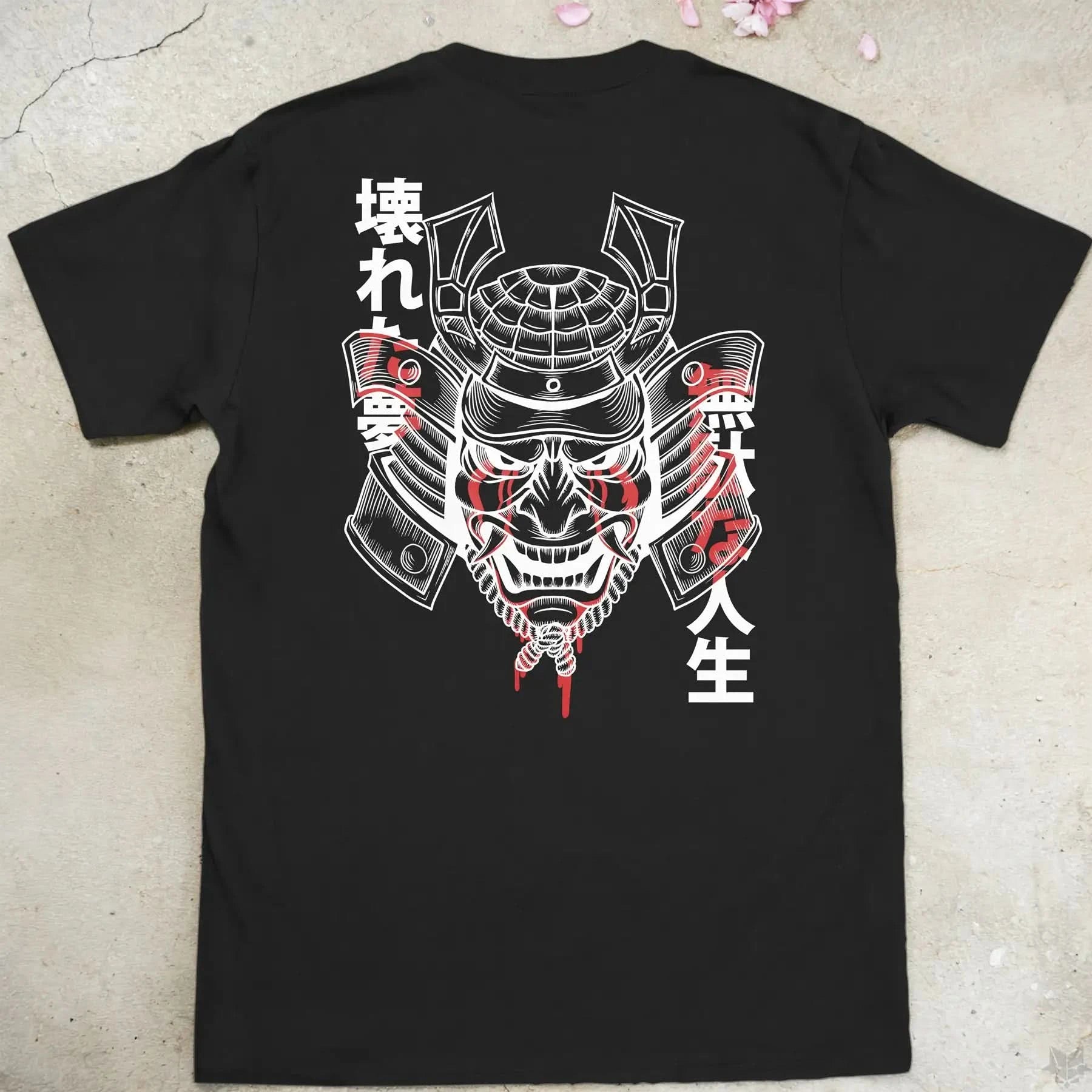 Broken Samurai | back print ❀ T-shirt
