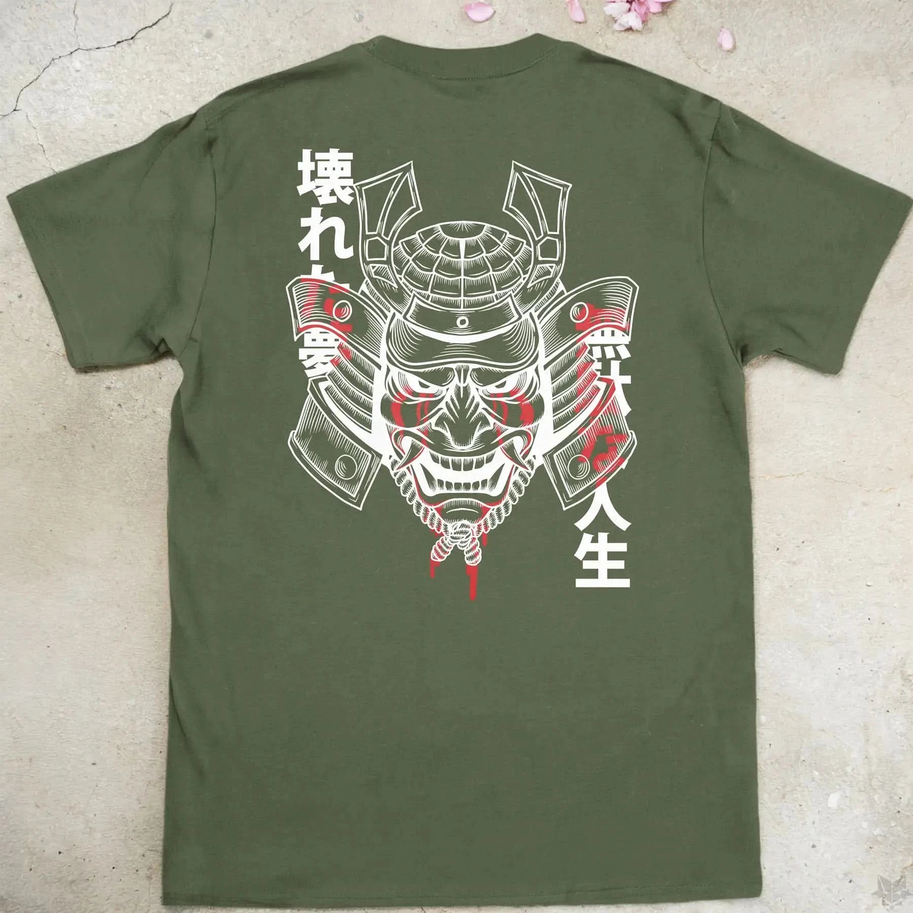 Broken Samurai | back print ❀ T-shirt