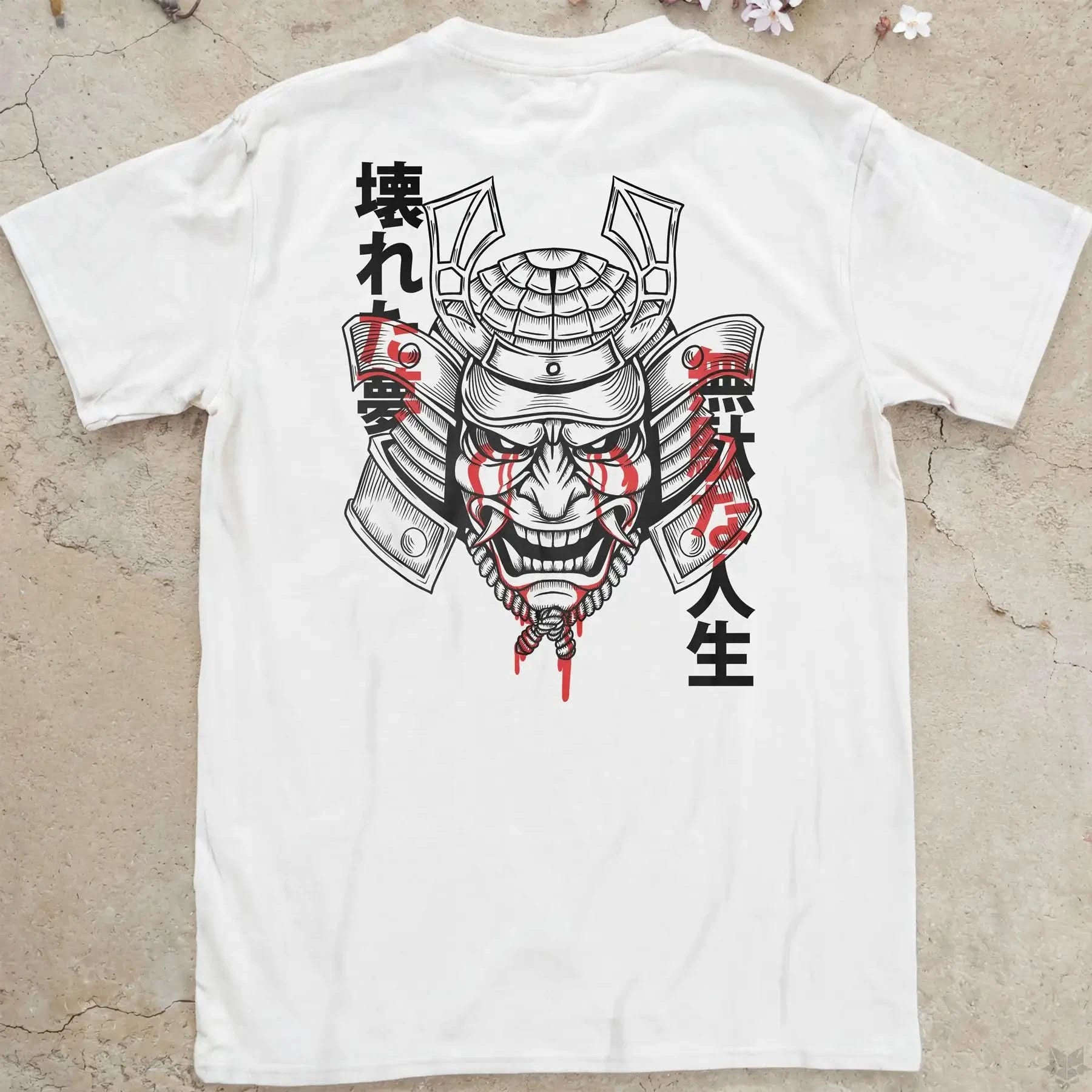 Broken Samurai | back print ❀ T-shirt