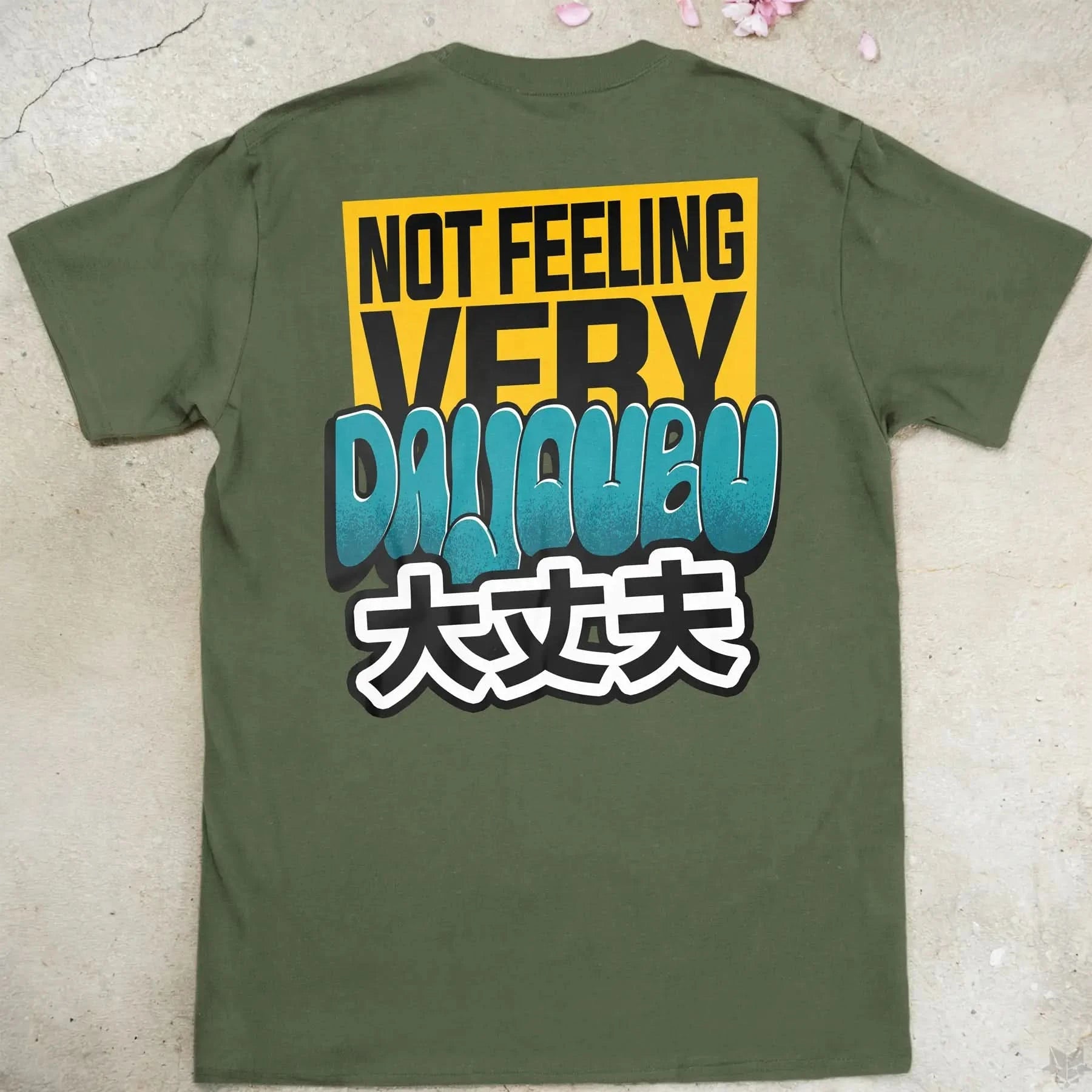Not feeling very daijoubu Gen1 | back print ❀ T-shirt