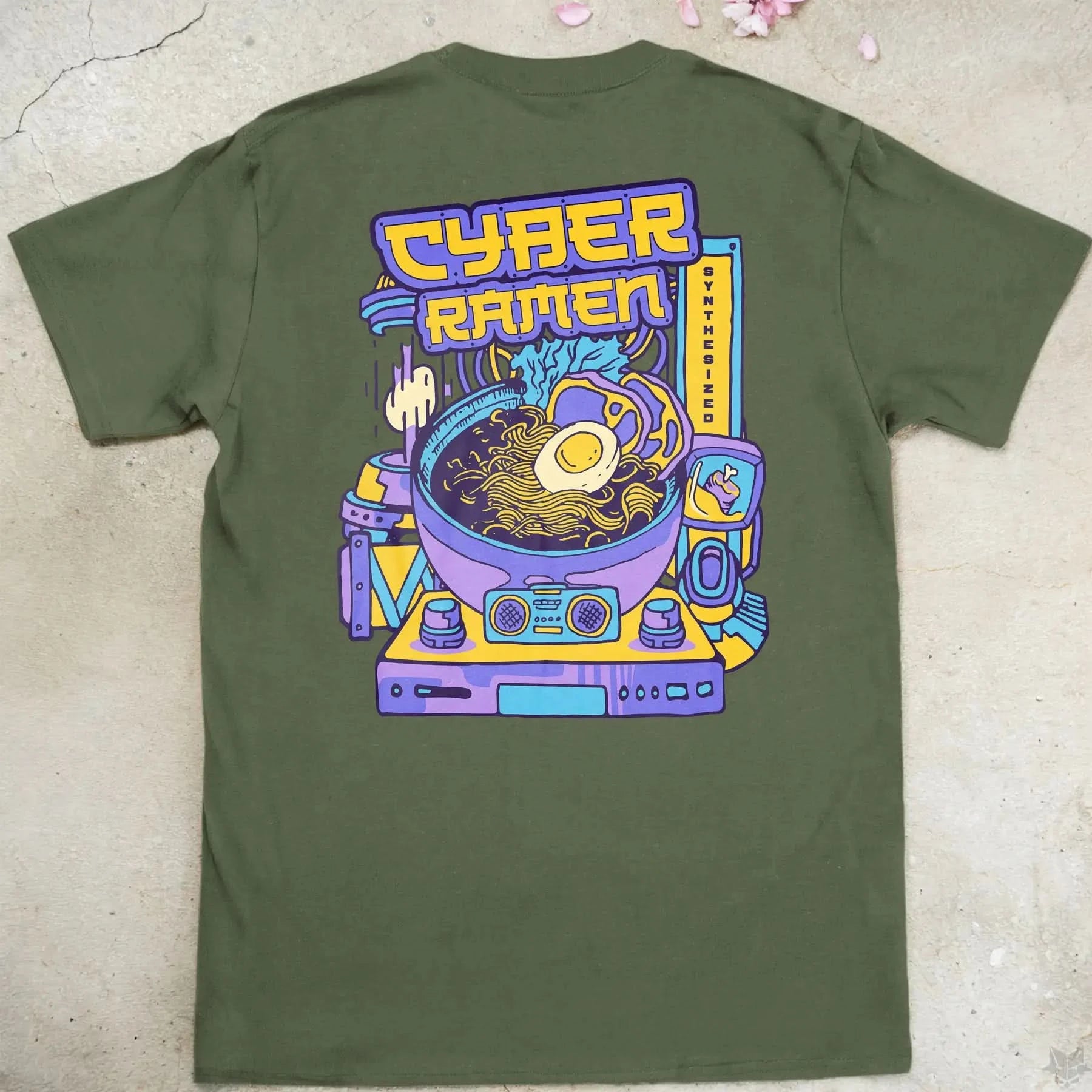 Cyber Ramen | back print ❀ T-shirt