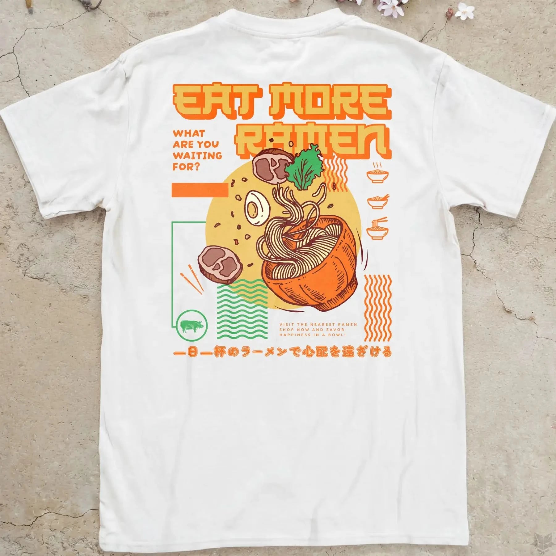Eat More Ramen Gen1 | back print ❀ T-shirt