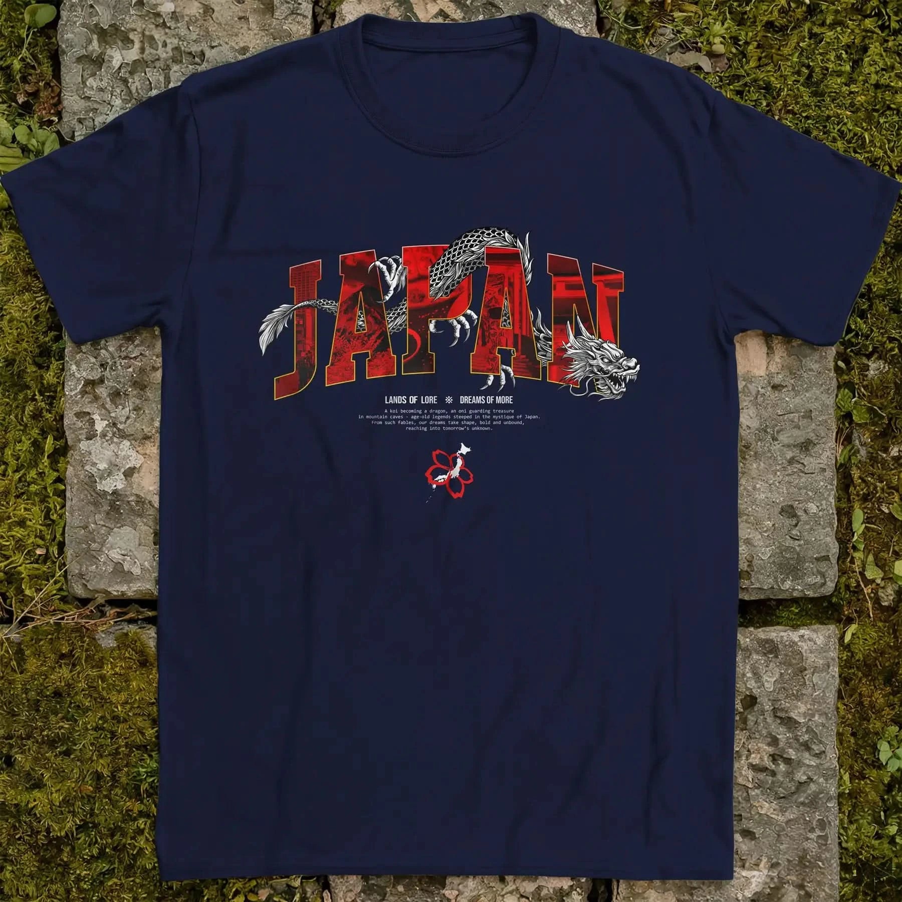 Japan Lands Of Lore Red ❀ T-shirt