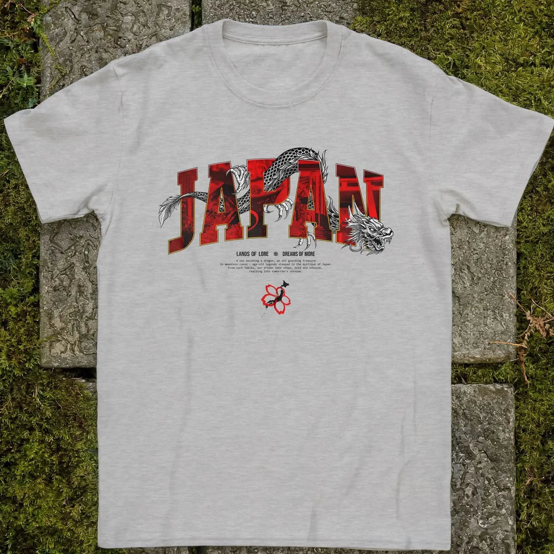 Japan Lands Of Lore Red ❀ T-shirt
