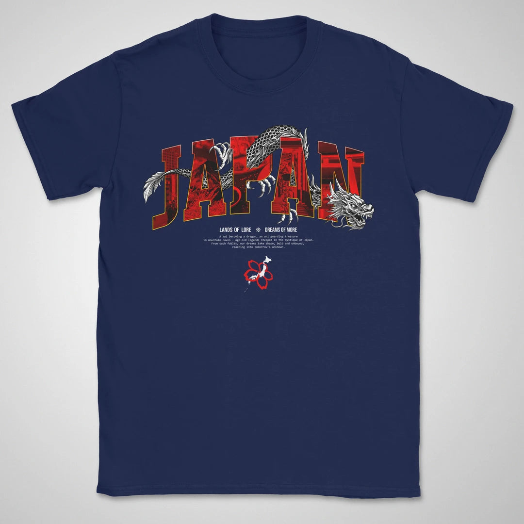 Japan Lands Of Lore Red ❀ T-shirt