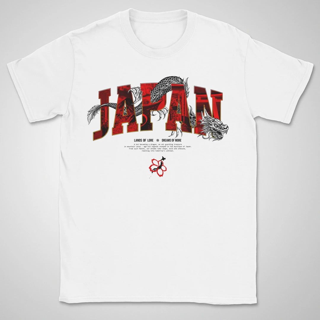 Japan Lands Of Lore Red ❀ T-shirt