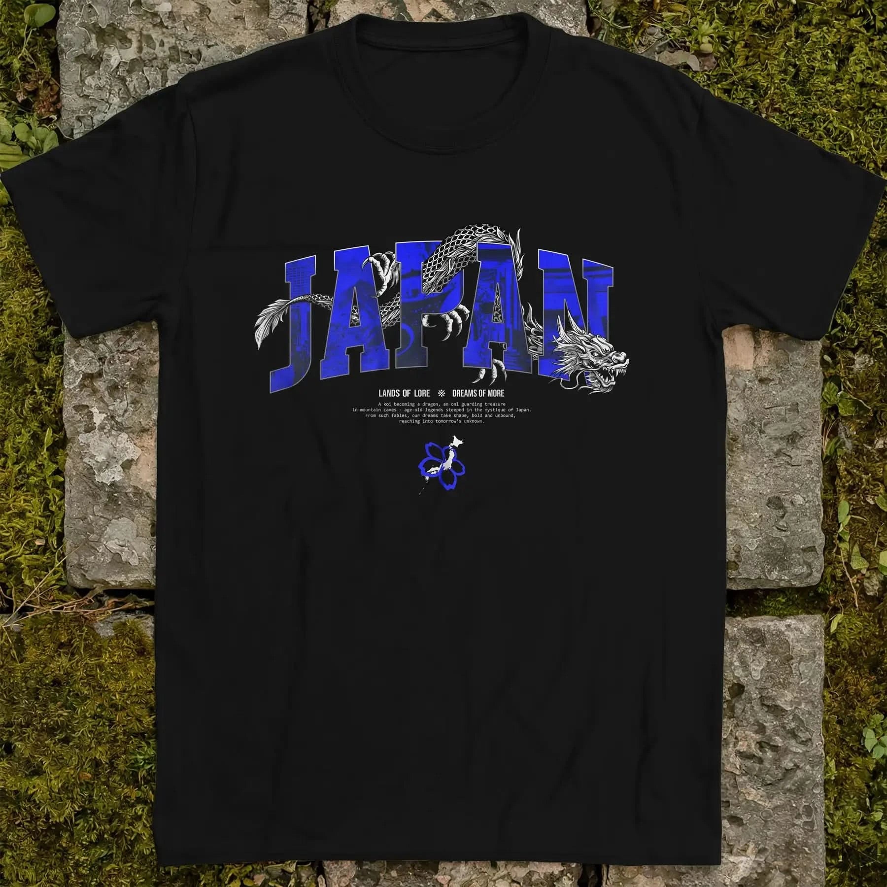 Japan Lands Of Lore Blue ❀ T-shirt