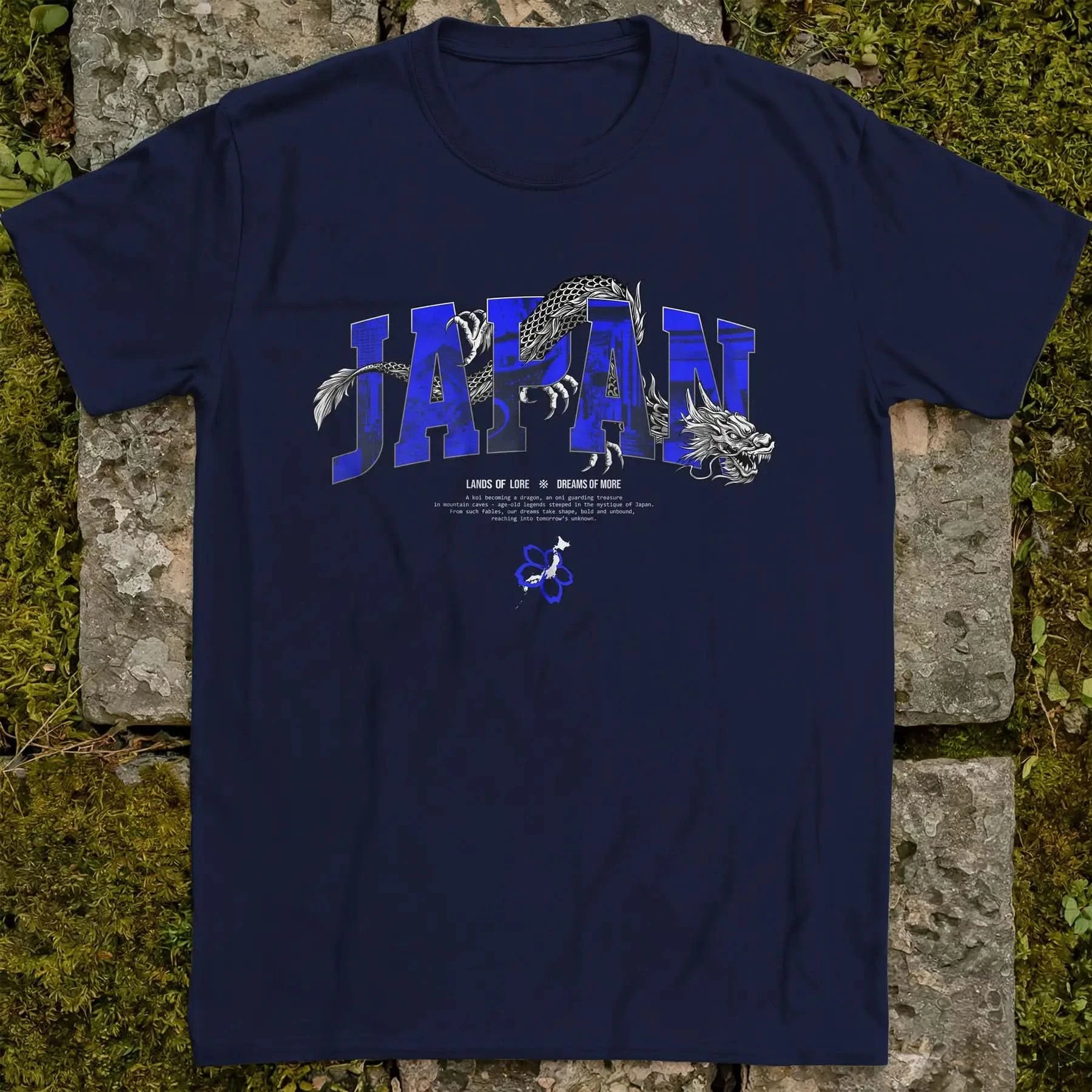 Japan Lands Of Lore Blue ❀ T-shirt