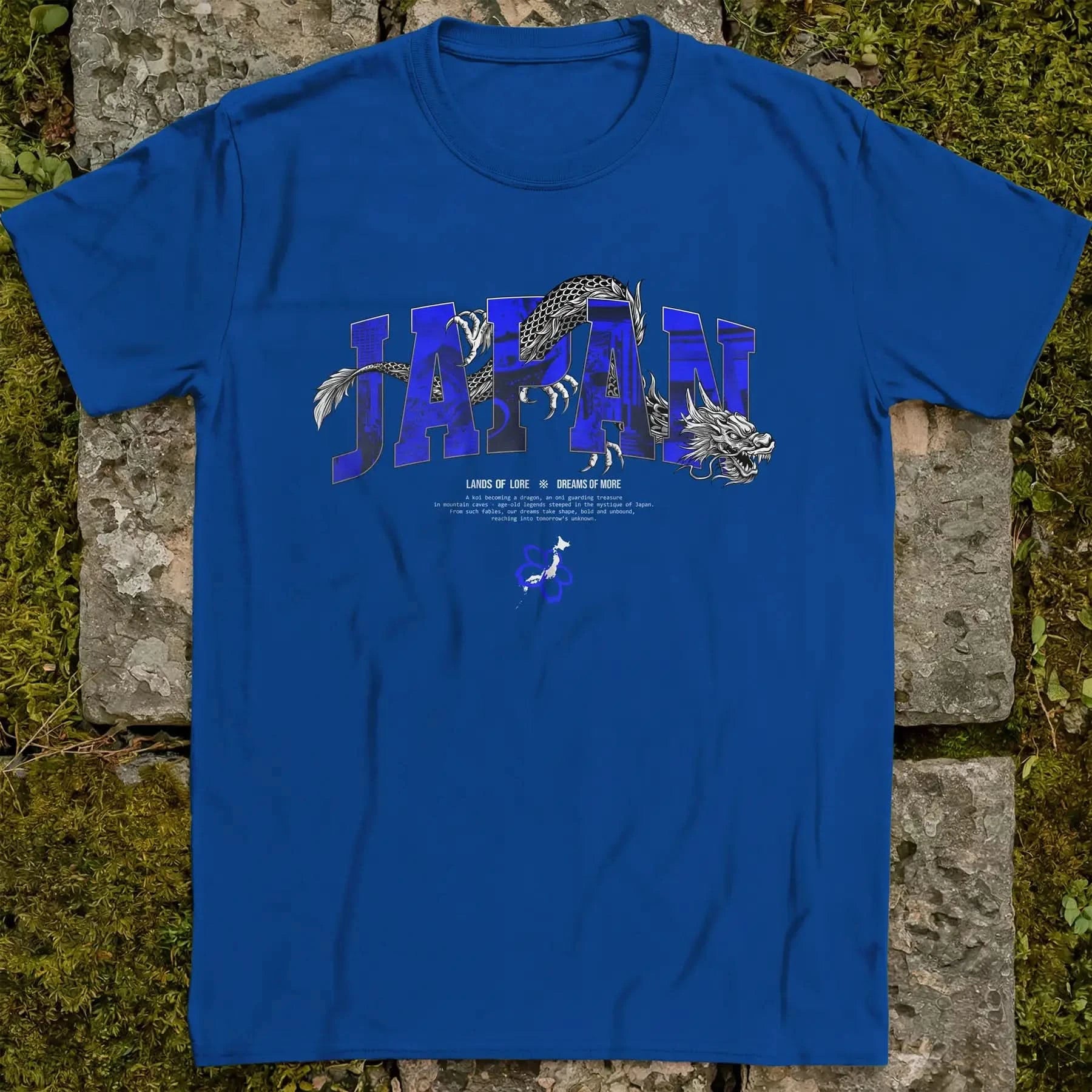 Japan Lands Of Lore Blue ❀ T-shirt