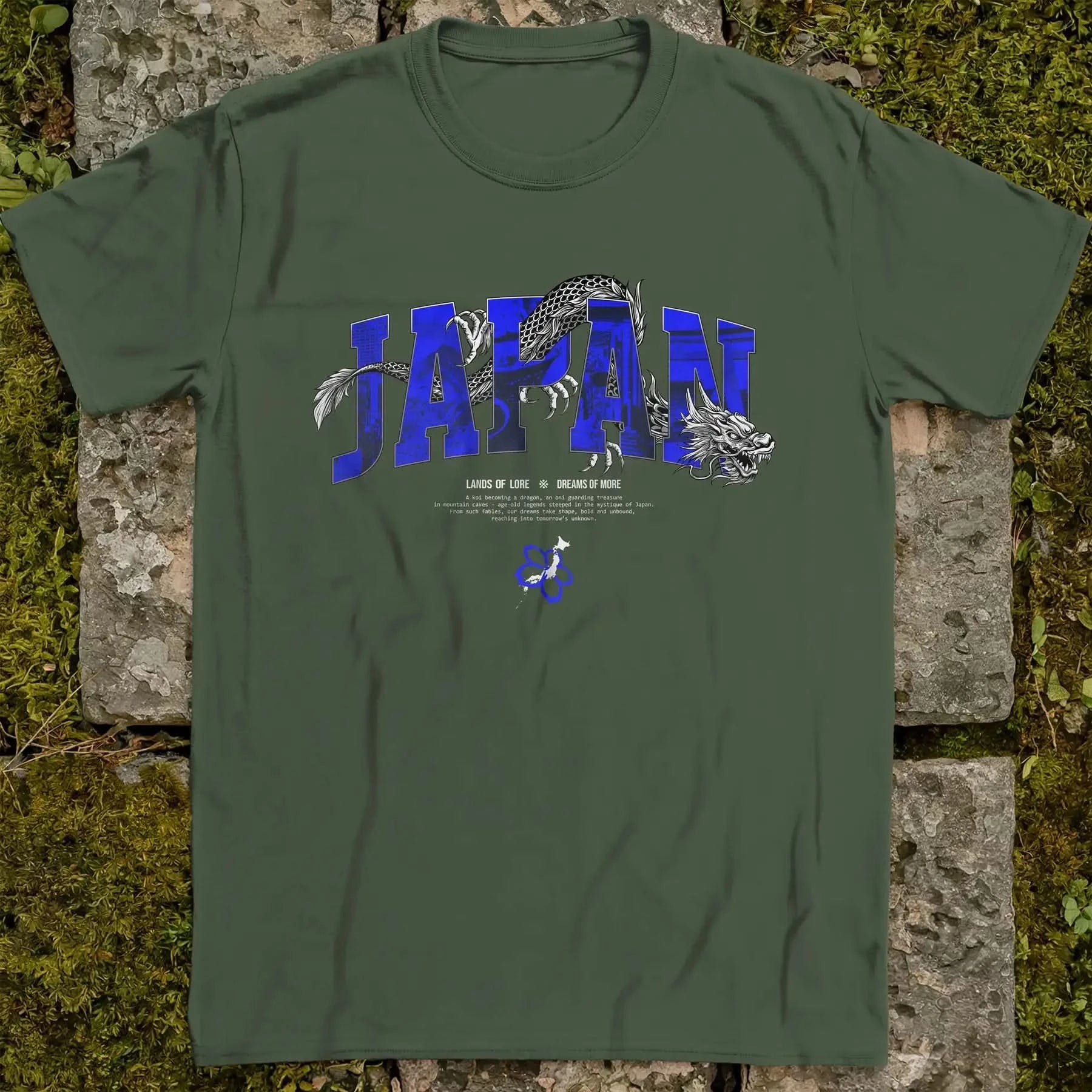 Japan Lands Of Lore Blue ❀ T-shirt