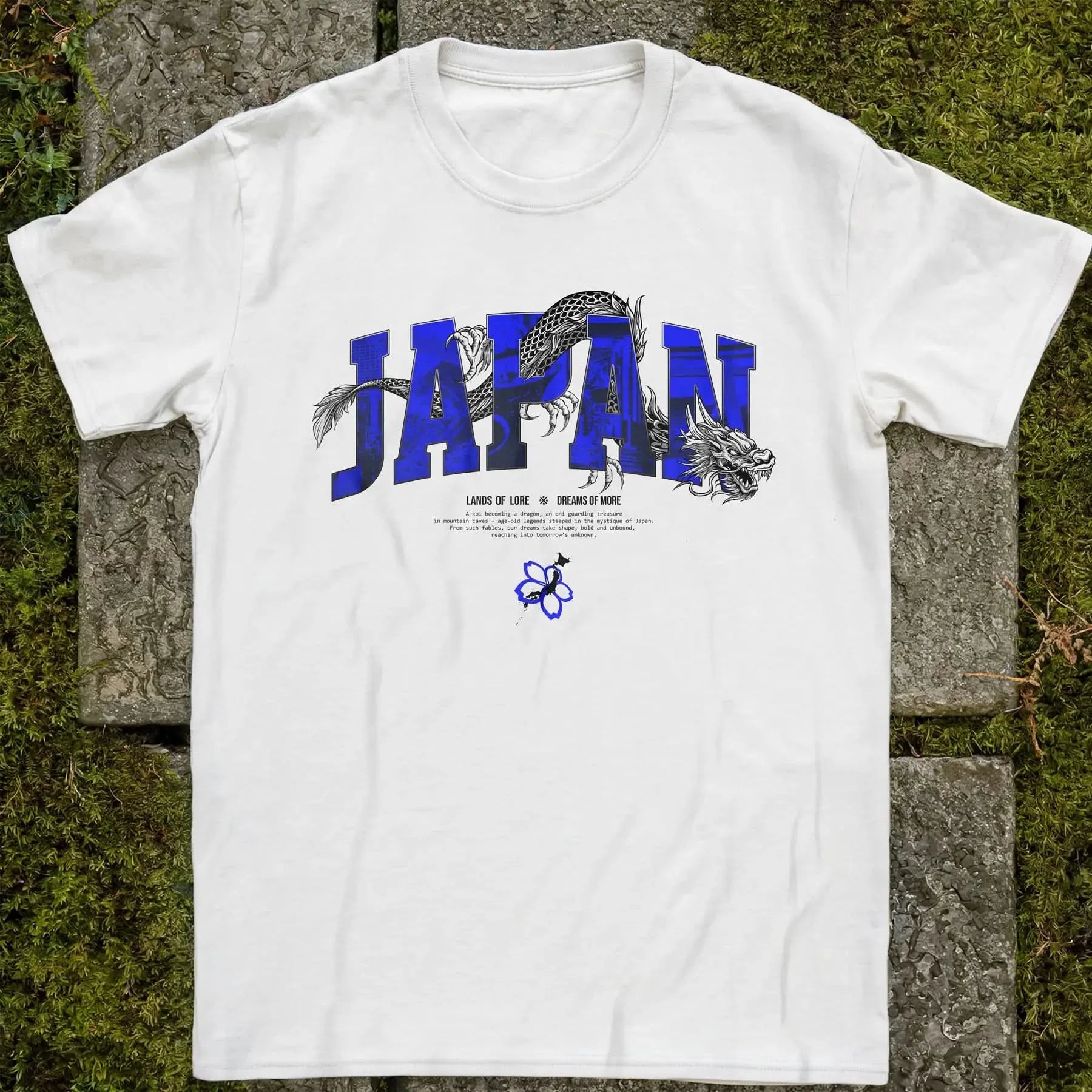 Japan Lands Of Lore Blue ❀ T-shirt