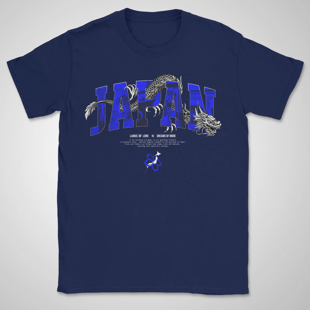 Japan Lands Of Lore Blue ❀ T-shirt