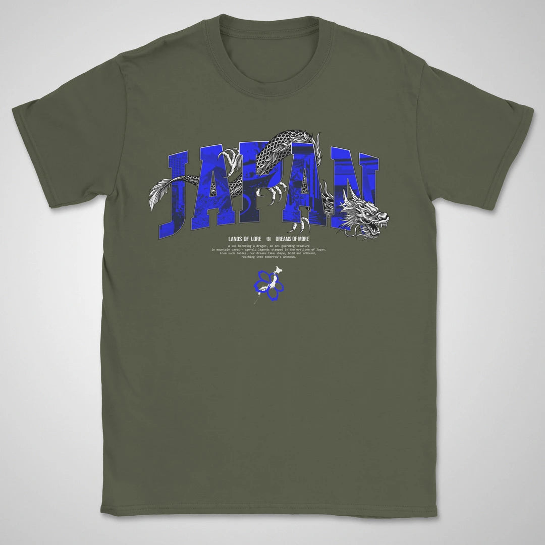 Japan Lands Of Lore Blue ❀ T-shirt