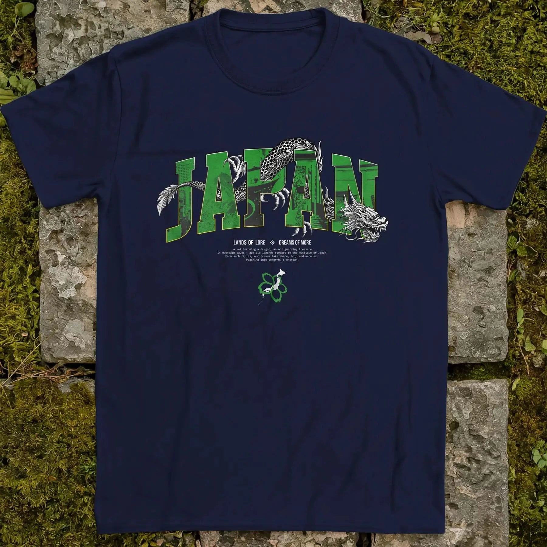 Japan Lands Of Lore Green ❀ T-shirt